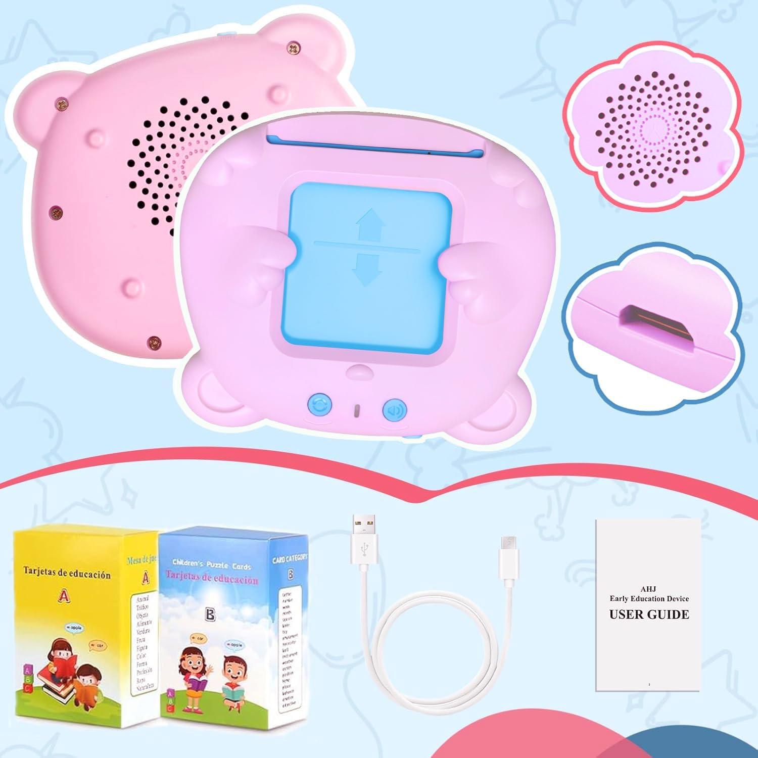 Tarjetas de Flash Educativas AHJ en Español e Inglés 510 Palabras