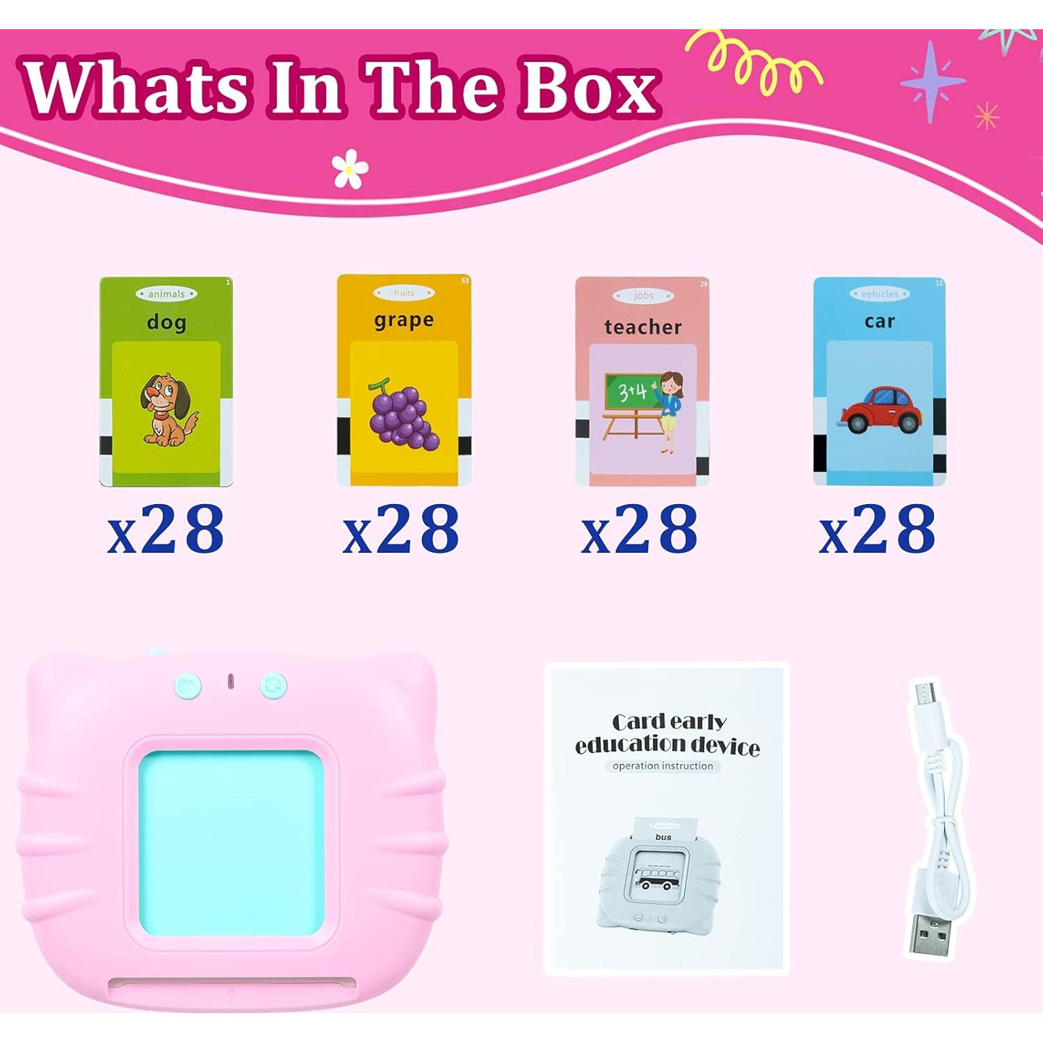 Juguete Sensorial QuTZ 224 Tarjetas para Niños 2-6 Años