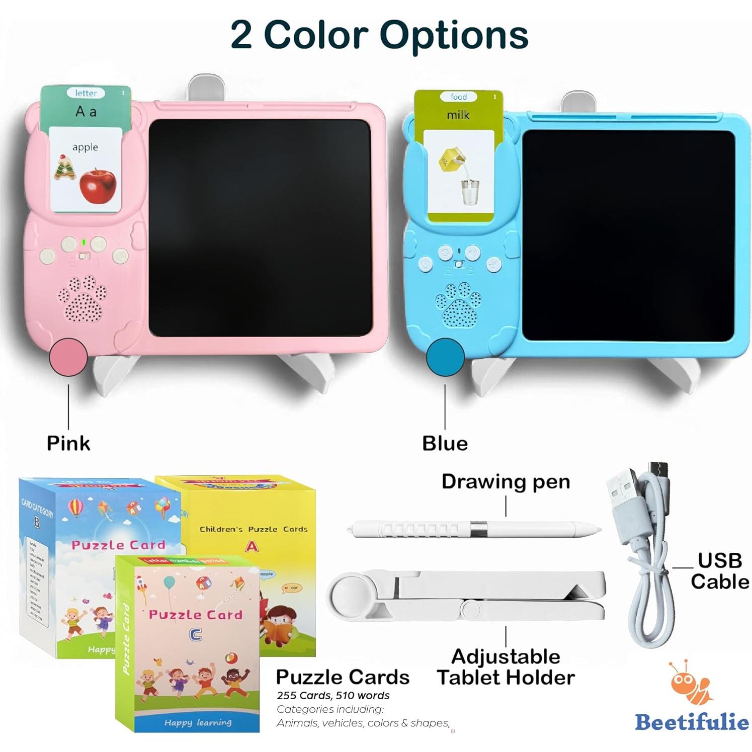 Tableta de Escritura LCD Beetifulie para Niños 3+ Años - 510 Palabras