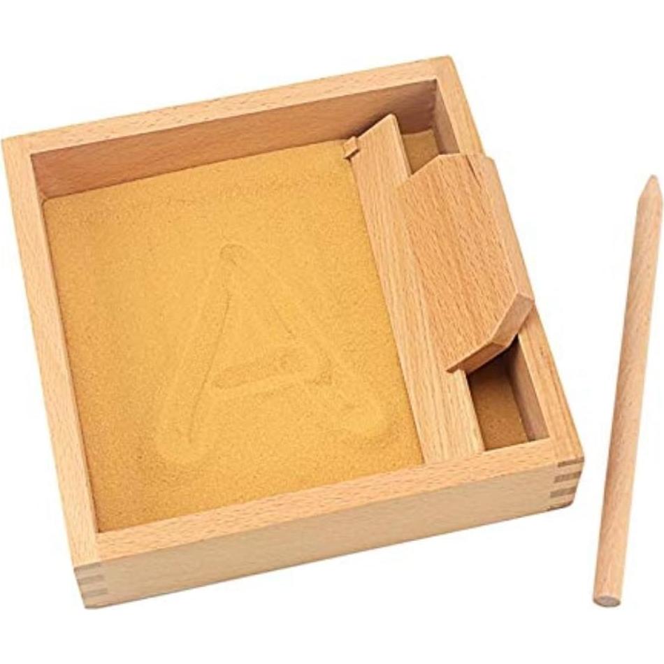 Juguete Montessori de Lenguaje DANNI Bandeja de Arena Amarilla 17.3cm