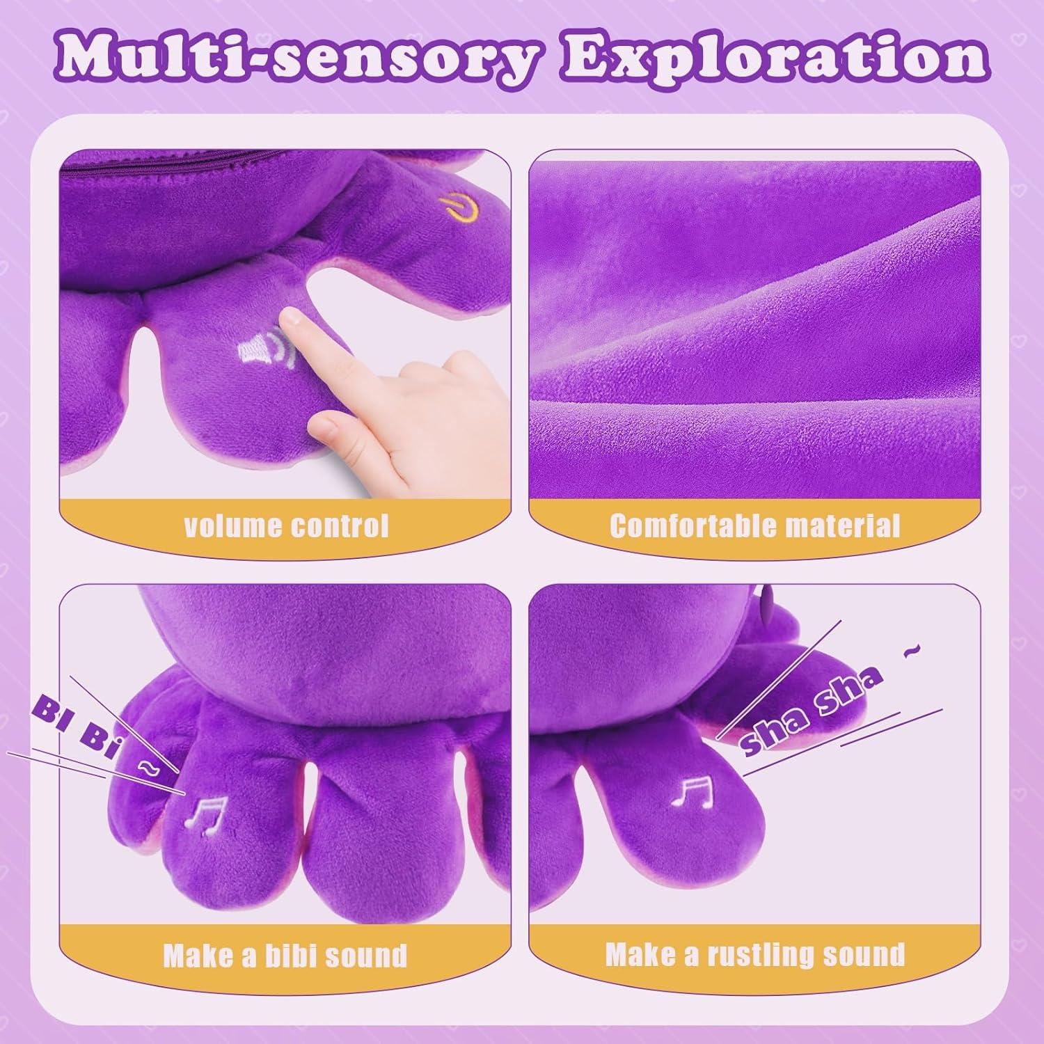 Juguete Musical Interactivo Pulpo Nicknack 0+ Meses 97 Melodías