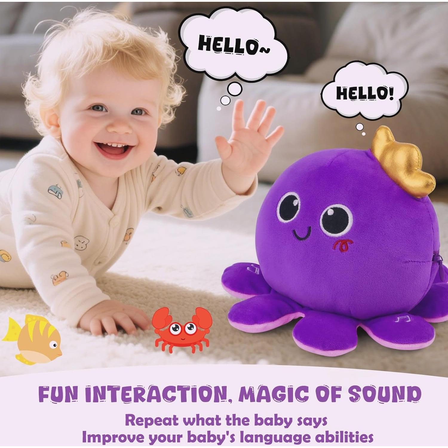 Juguete Musical Interactivo Pulpo Nicknack 0+ Meses 97 Melodías