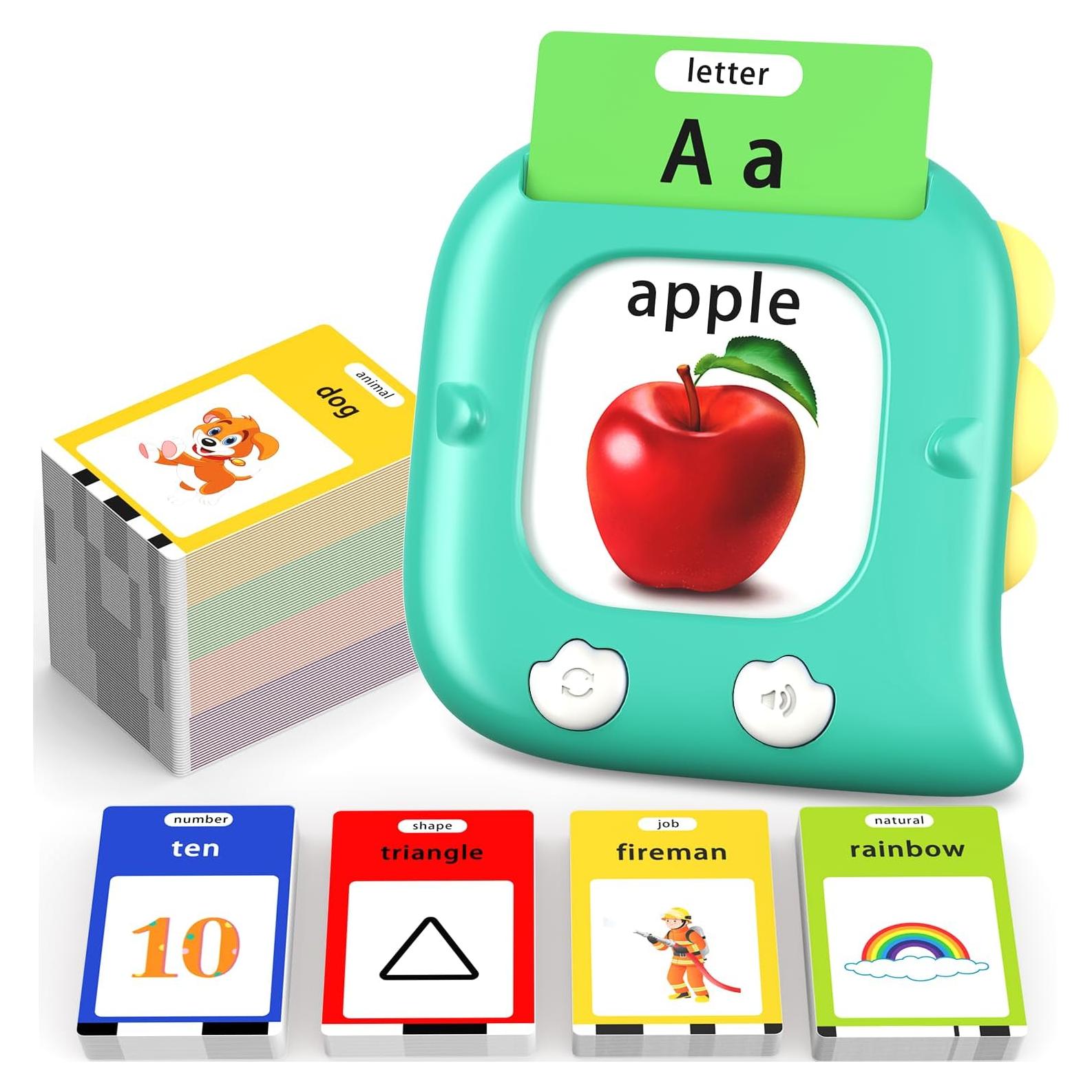 Tarjetas Habladoras Kidzdo 254 Palabras Verde Juguete Educativo