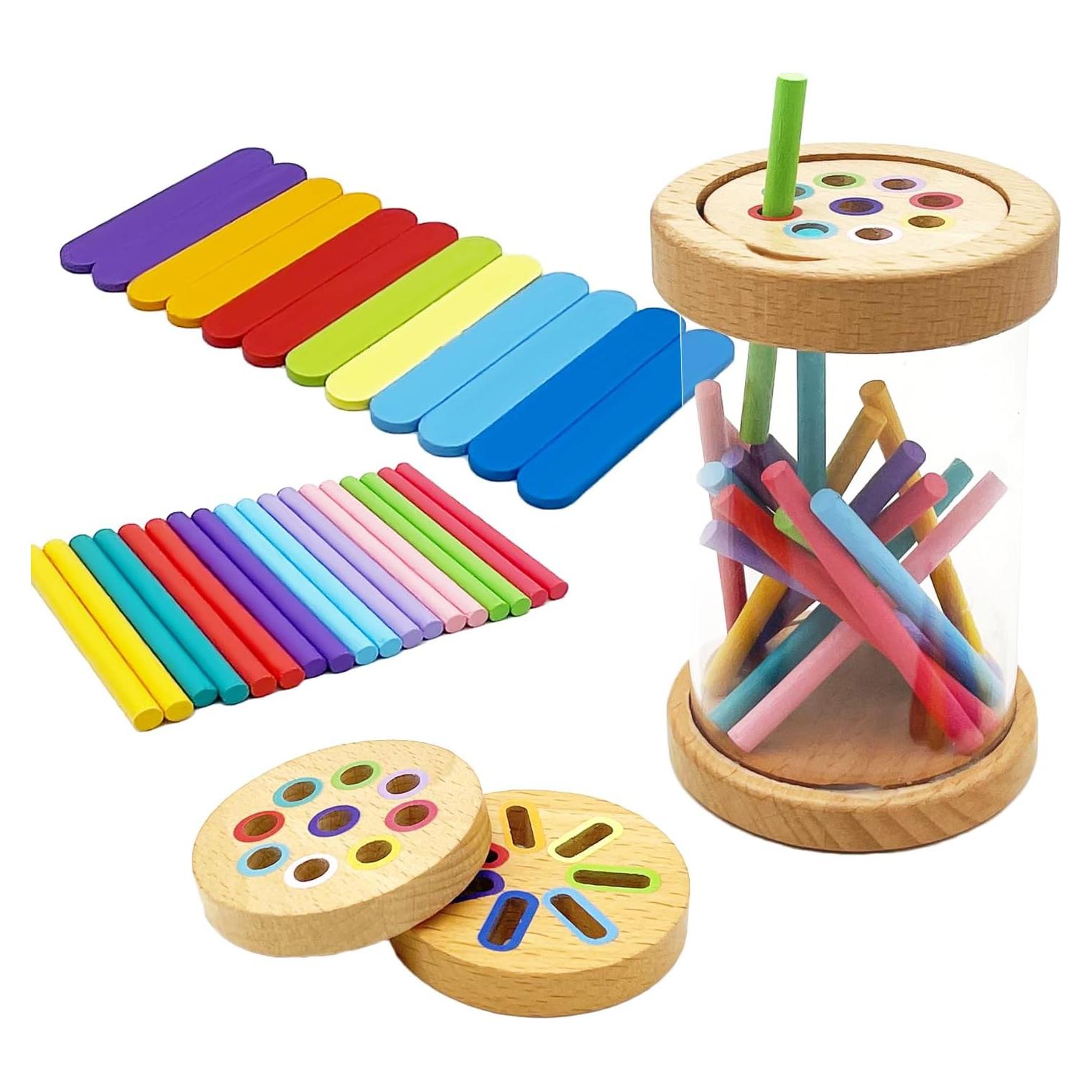 Juguete Montessori de Clasificación de Formas y Colores - CKCBJXYM
