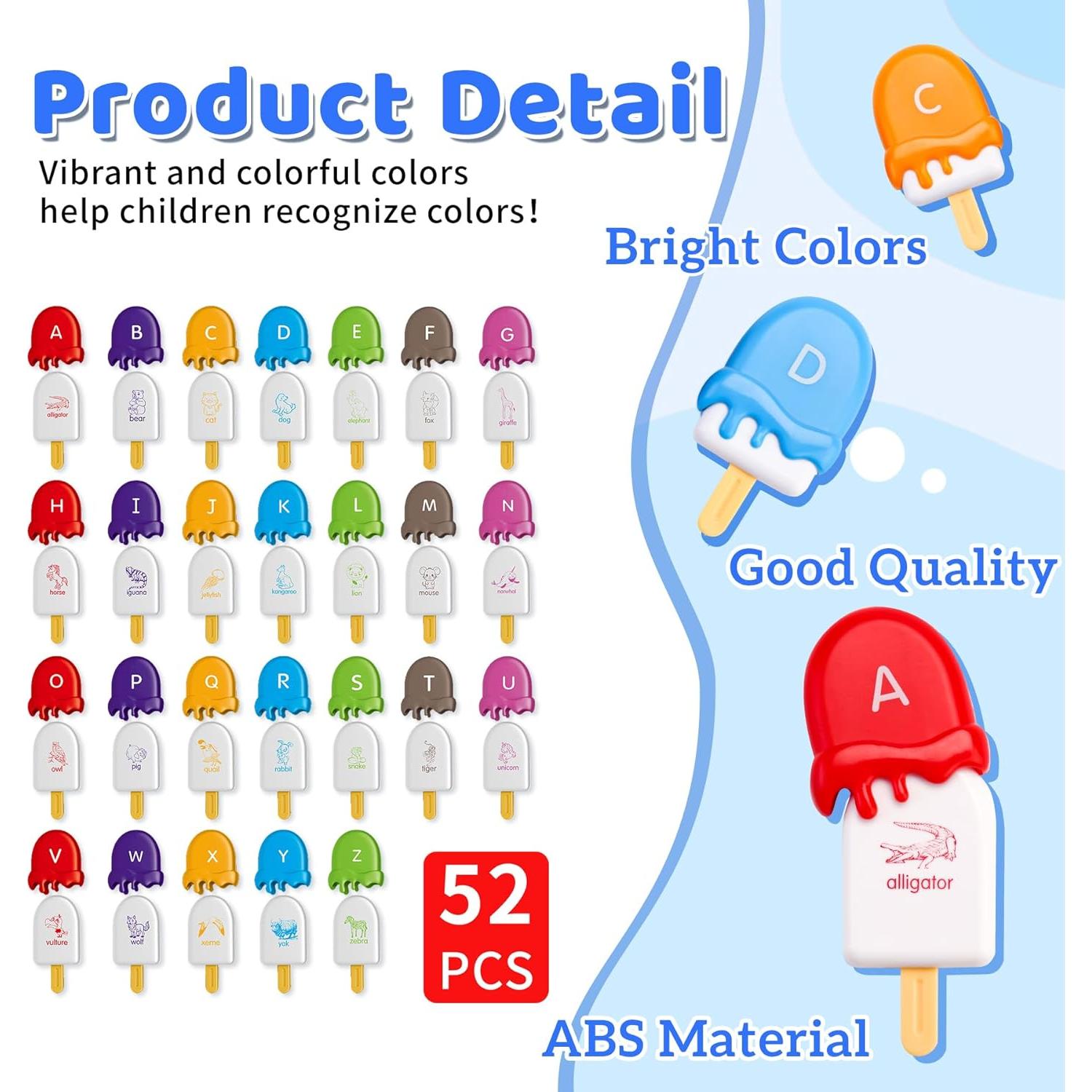 Juguete Educativo de Helado FQKIOMY para Niños 1-3 Años