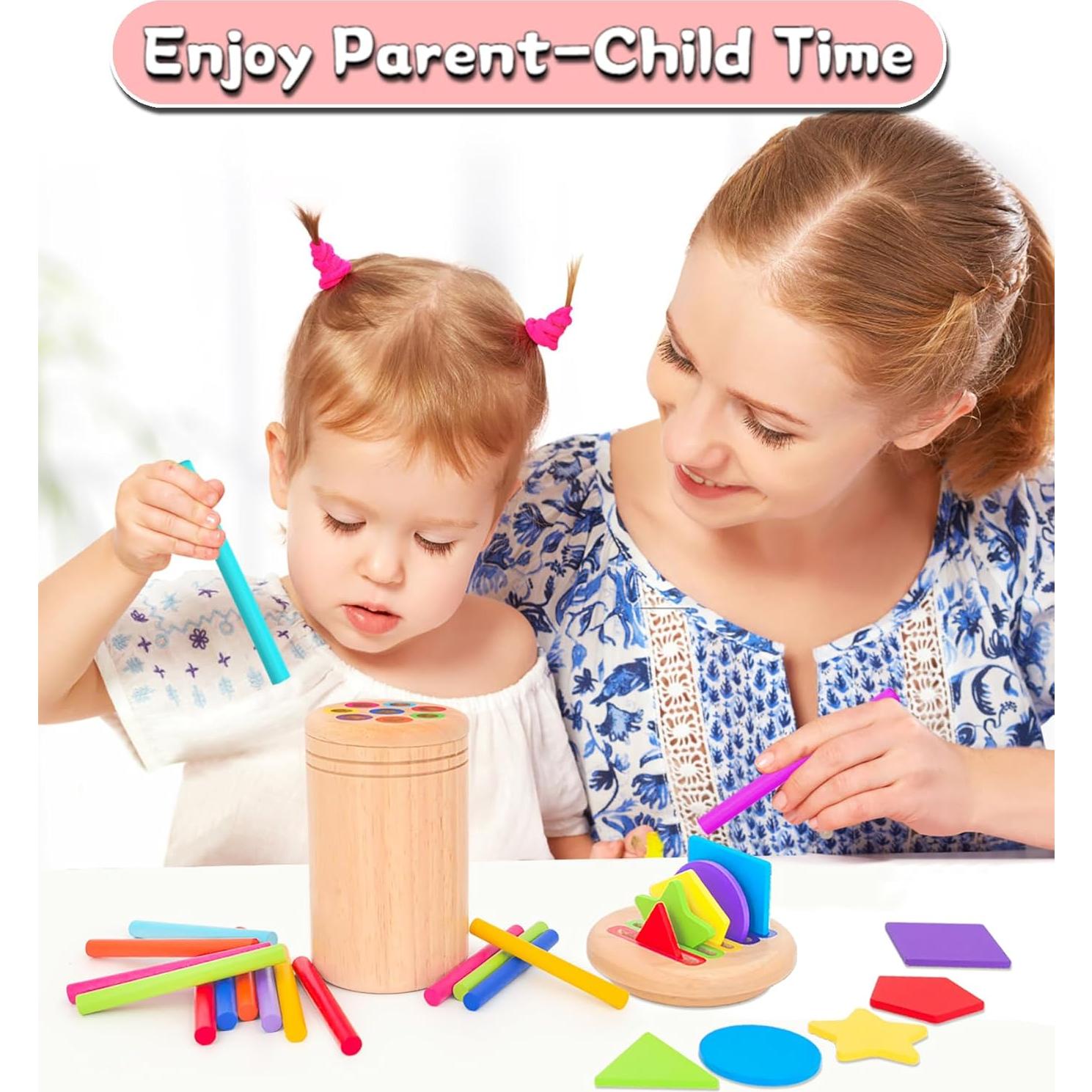 Juguete de Clasificación de Colores Montessori de Madera