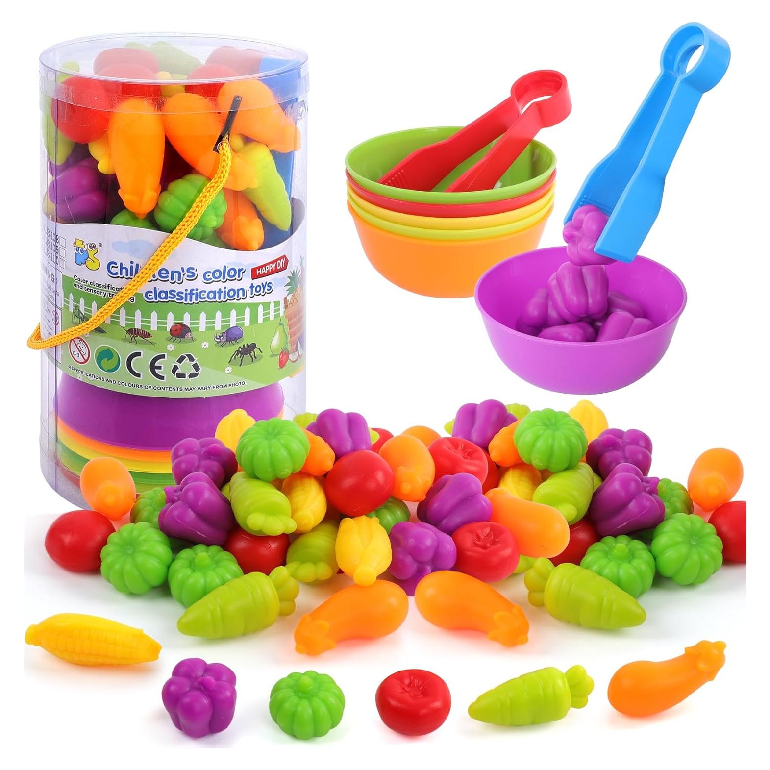 Juego de Emparejamiento de Verduras TSYAN - Juguete Educativo 3+