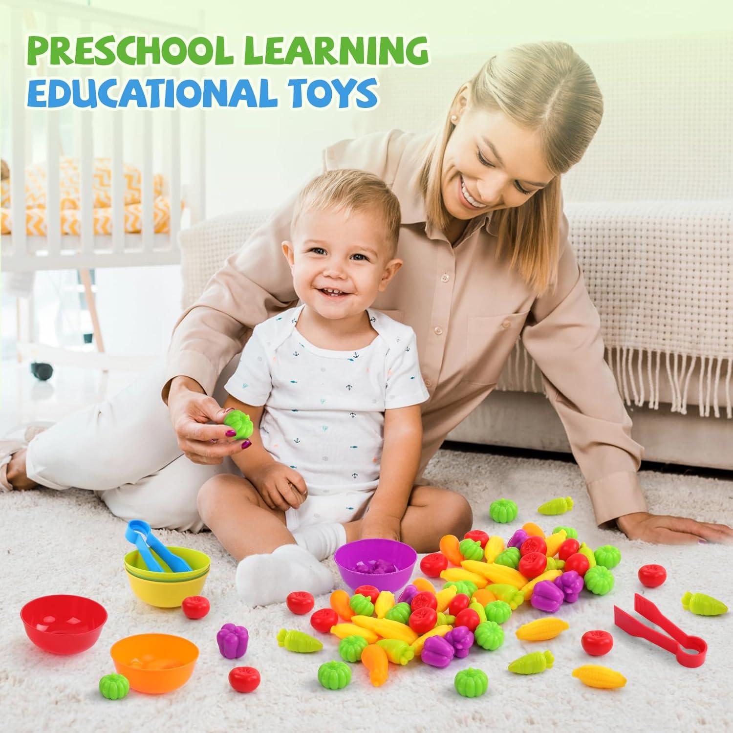 Juego de Emparejamiento de Verduras TSYAN - Juguete Educativo 3+