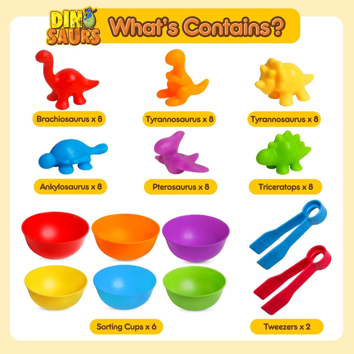 Juego Educativo de Clasificación Dinosaurios JOCHA 3-5 Años