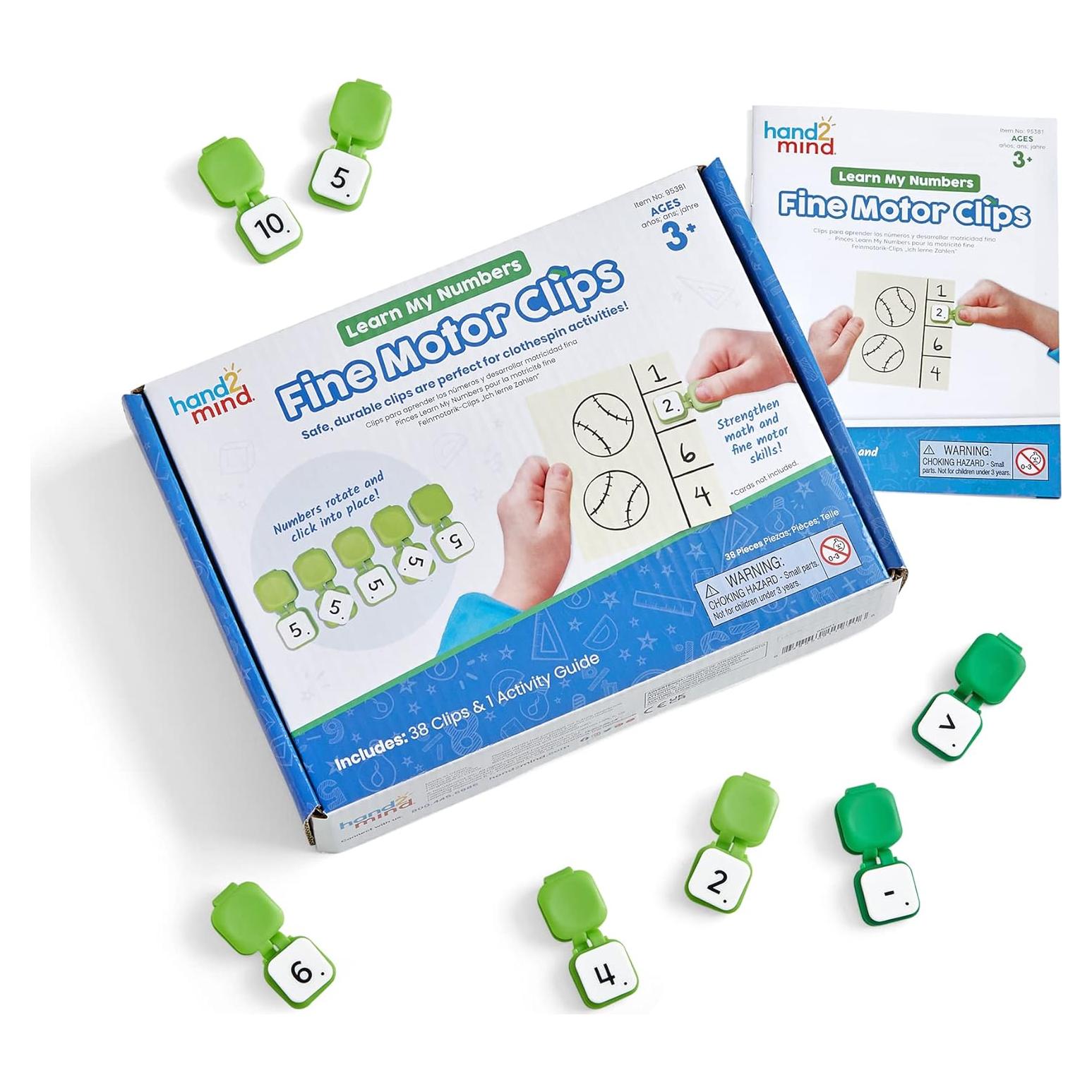 Clips de Motricidad Fina hand2mind - Aprendiendo Números y Matemáticas