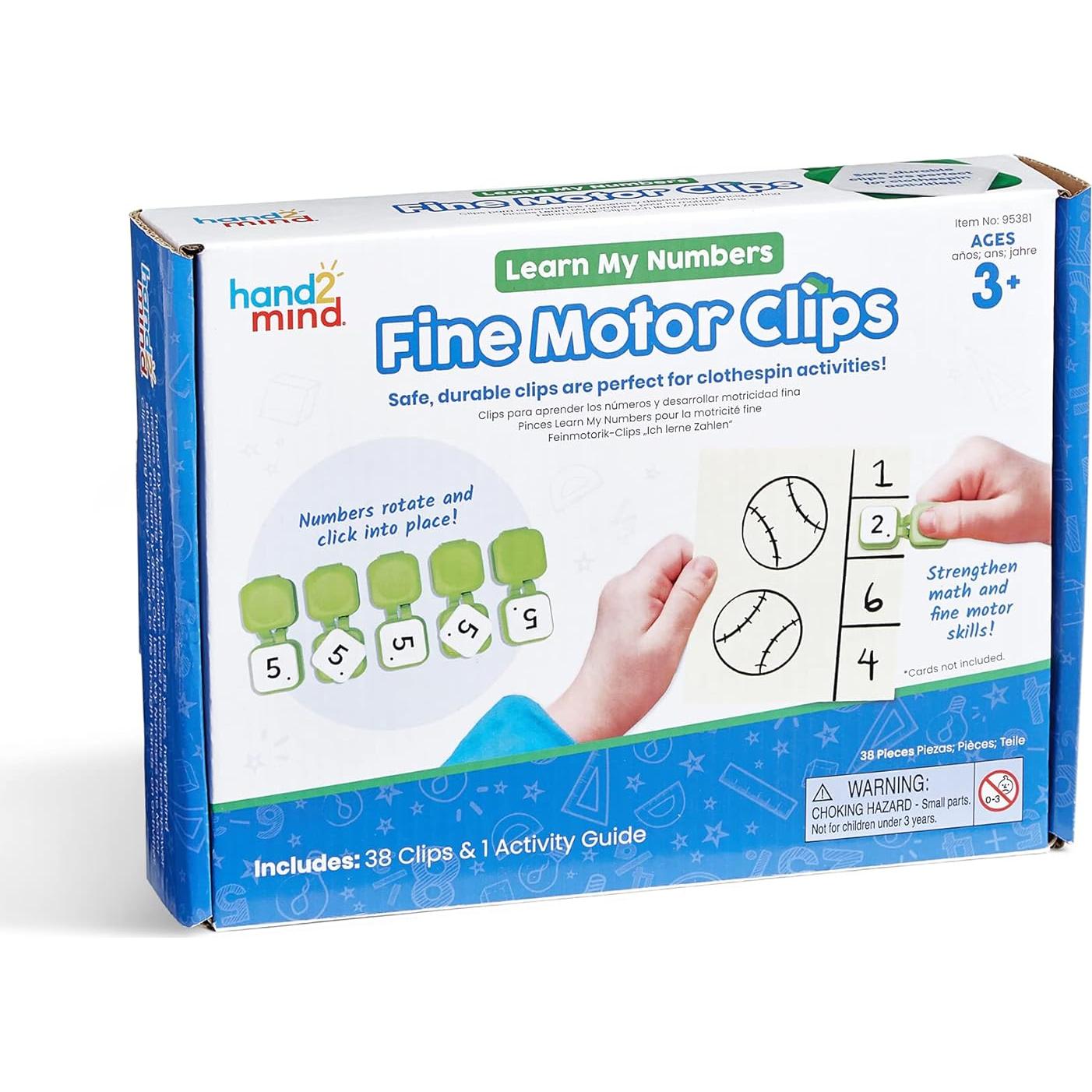 Clips de Motricidad Fina hand2mind - Aprendiendo Números y Matemáticas