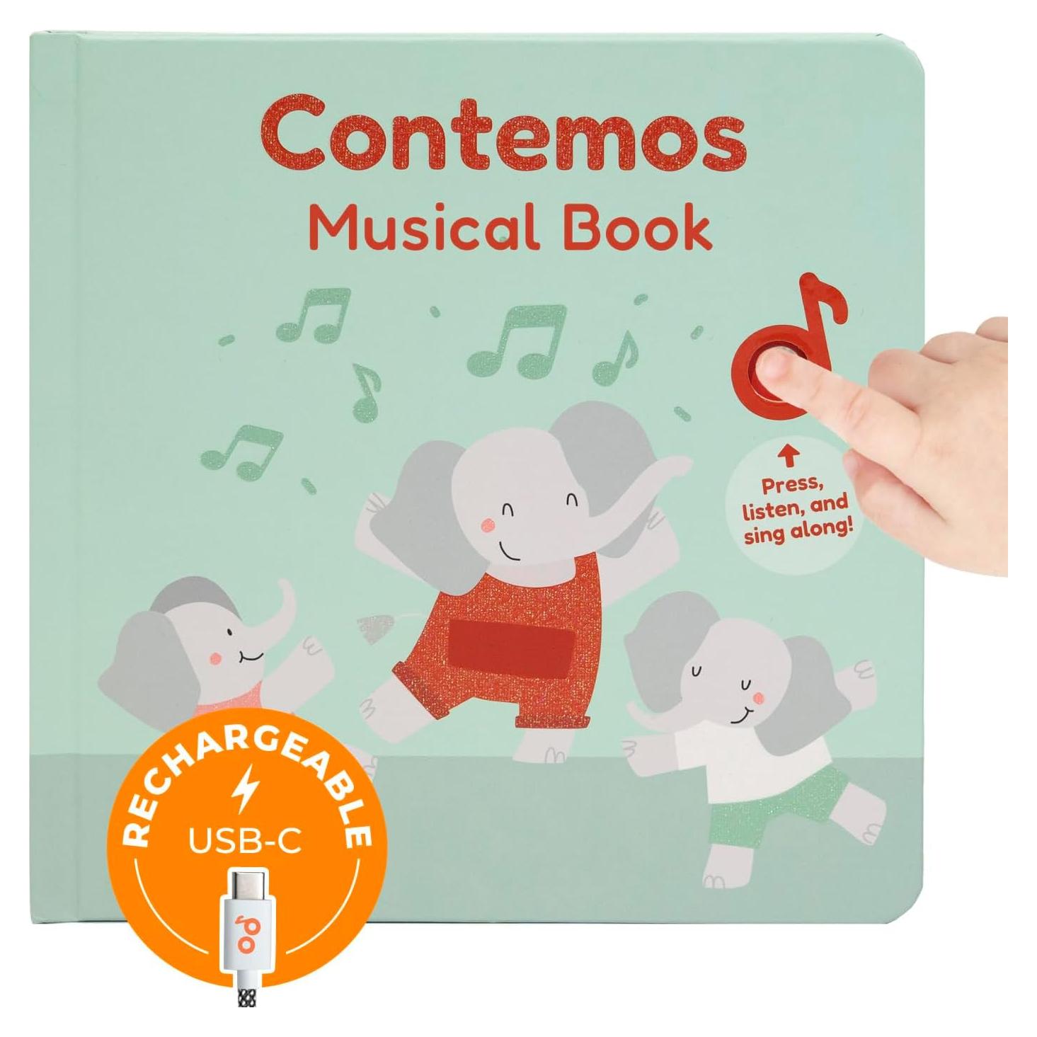 Libro Musical Infantil Contemos - Libros de Cali, Rimas 1-3 Años