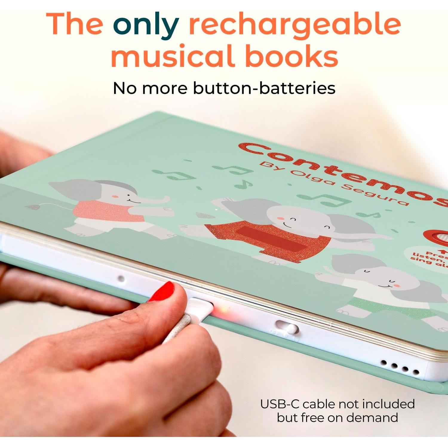 Libro Musical Infantil Contemos - Libros de Cali, Rimas 1-3 Años