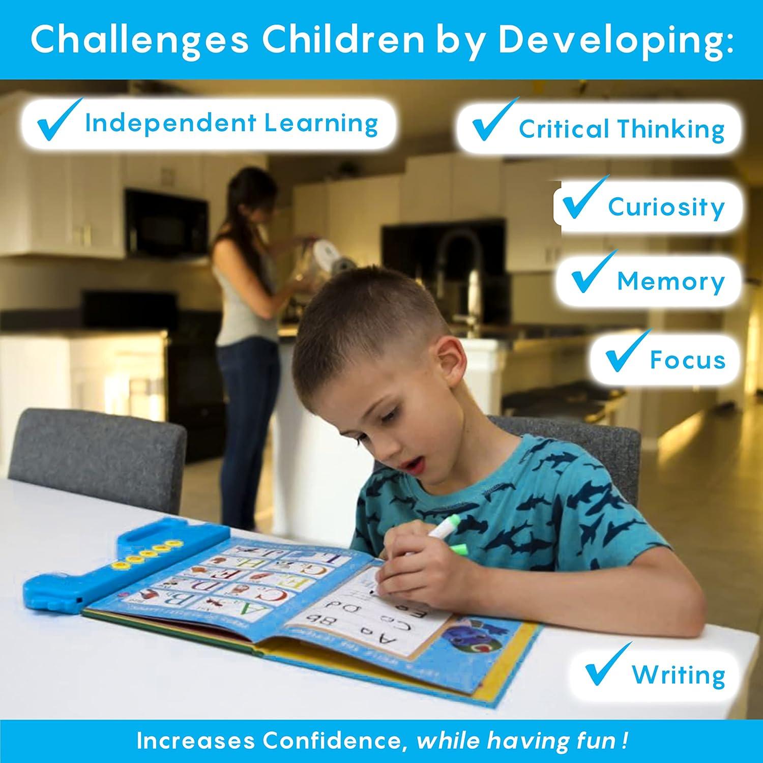 Libro Interactivo Curioso 2 Aprender ABC Rosa - 3+ Años