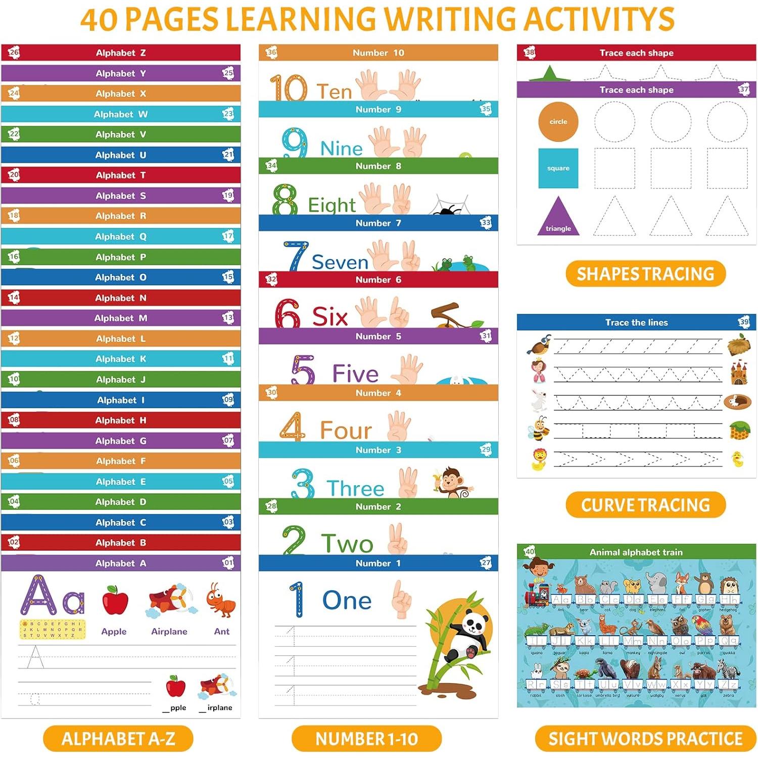 Libro de Actividades Educativas ABERLLS para Niños 3-5 Años