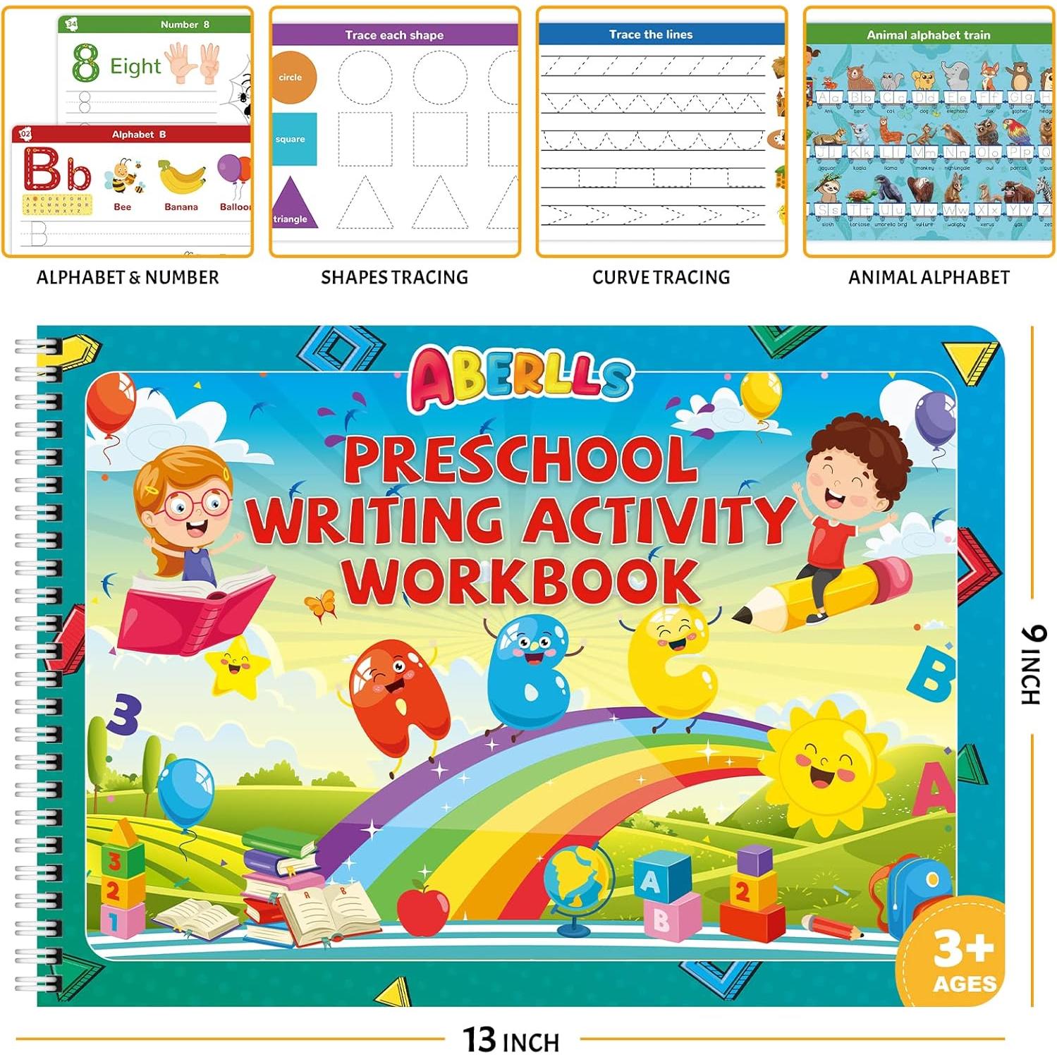 Libro de Actividades Educativas ABERLLS para Niños 3-5 Años