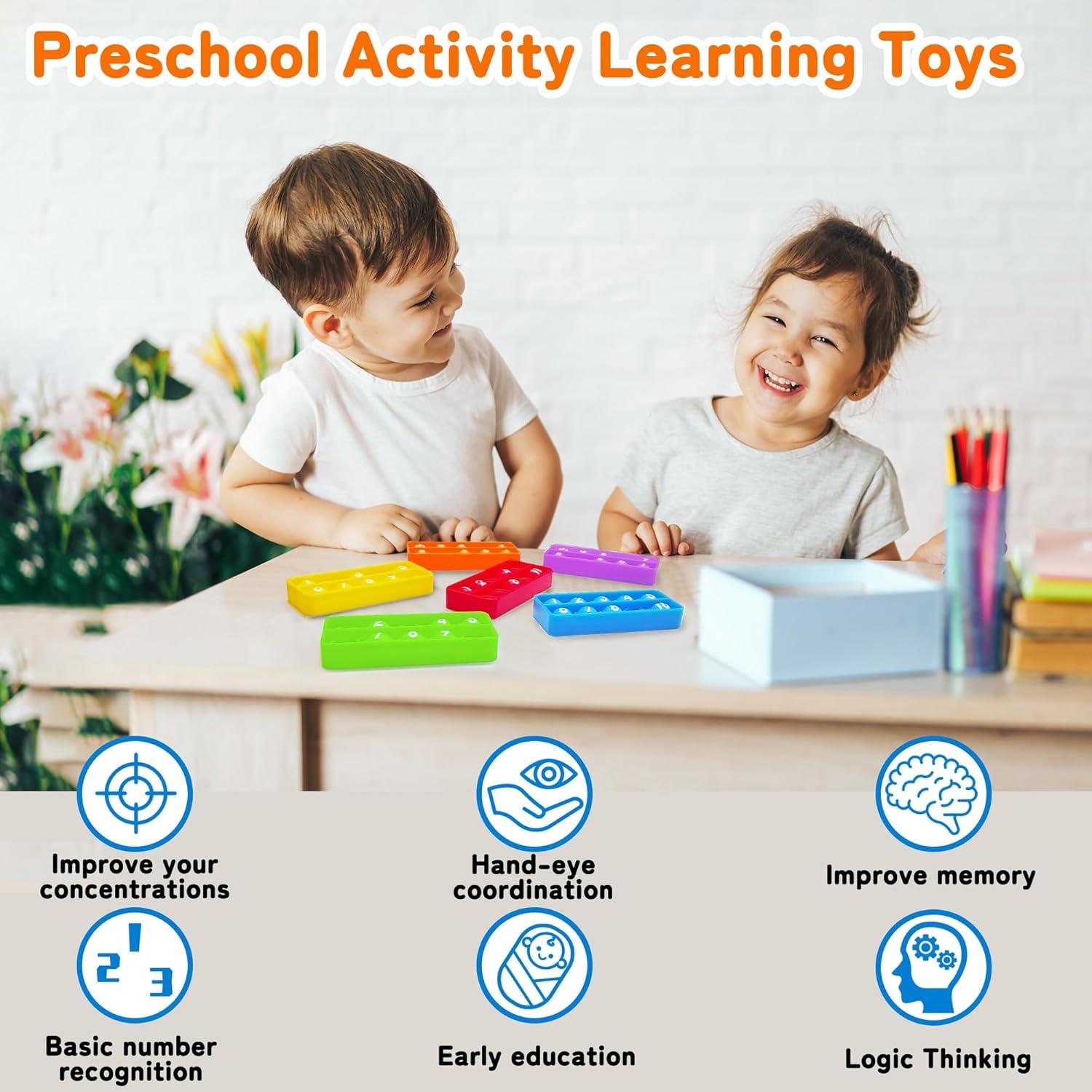 Tablero Sensorial de Pop Anemeeoke para Niños - Juego de 6