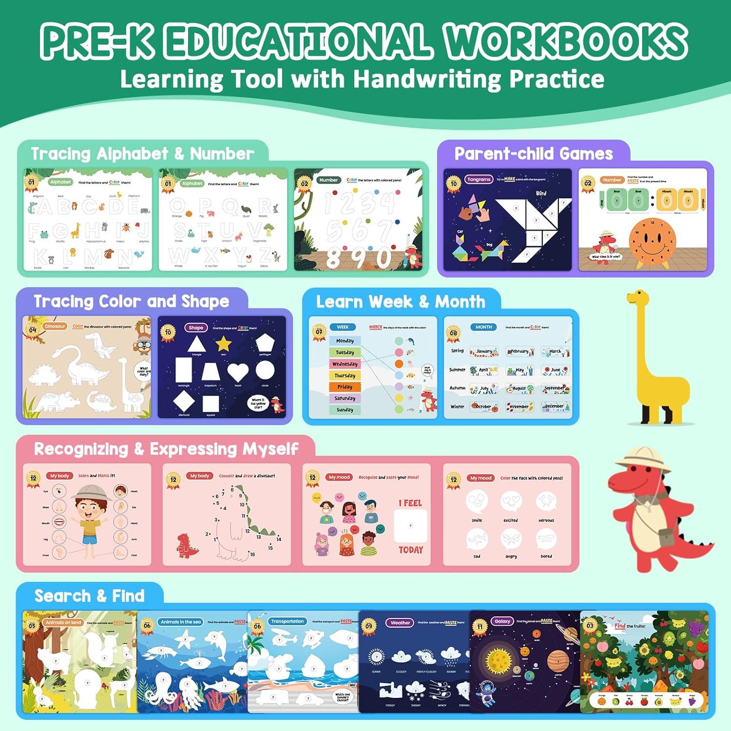 Libro de Actividades Preescolares VUIYA 3-5 Años - Trazado y Escritura