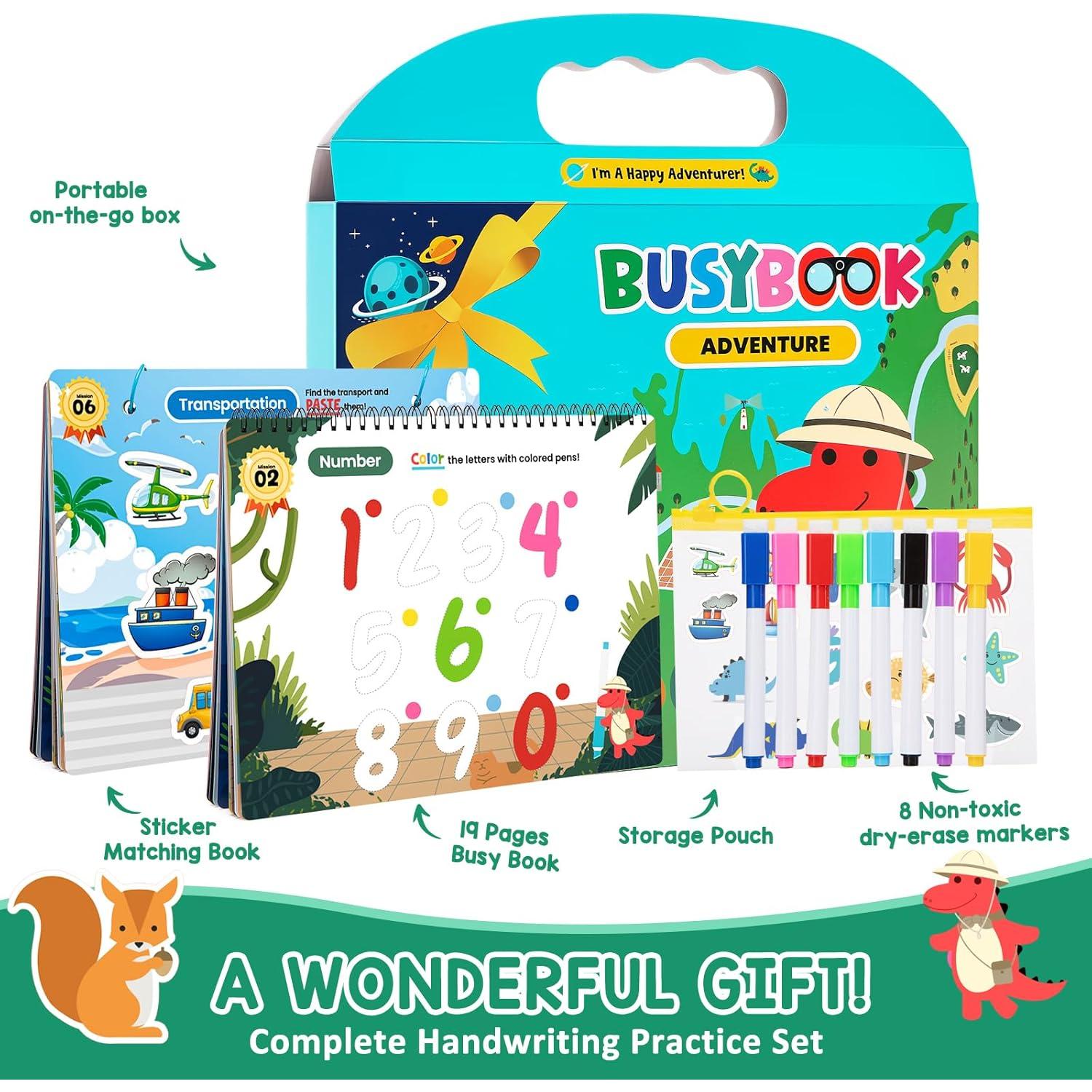 Libro de Actividades Preescolares VUIYA 3-5 Años - Trazado y Escritura