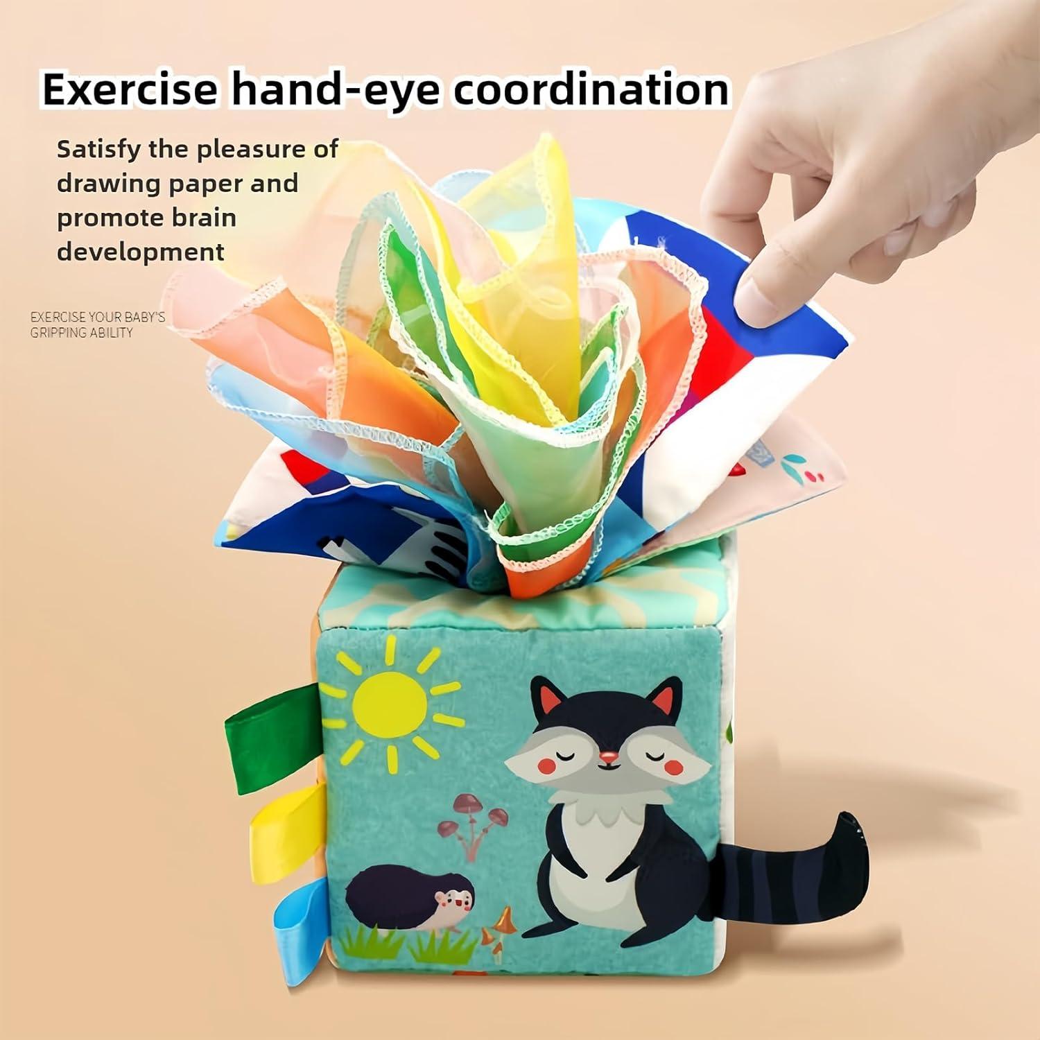 Juguete de Caja de Pañuelos para Bebés CORSTAE 6-12 Meses