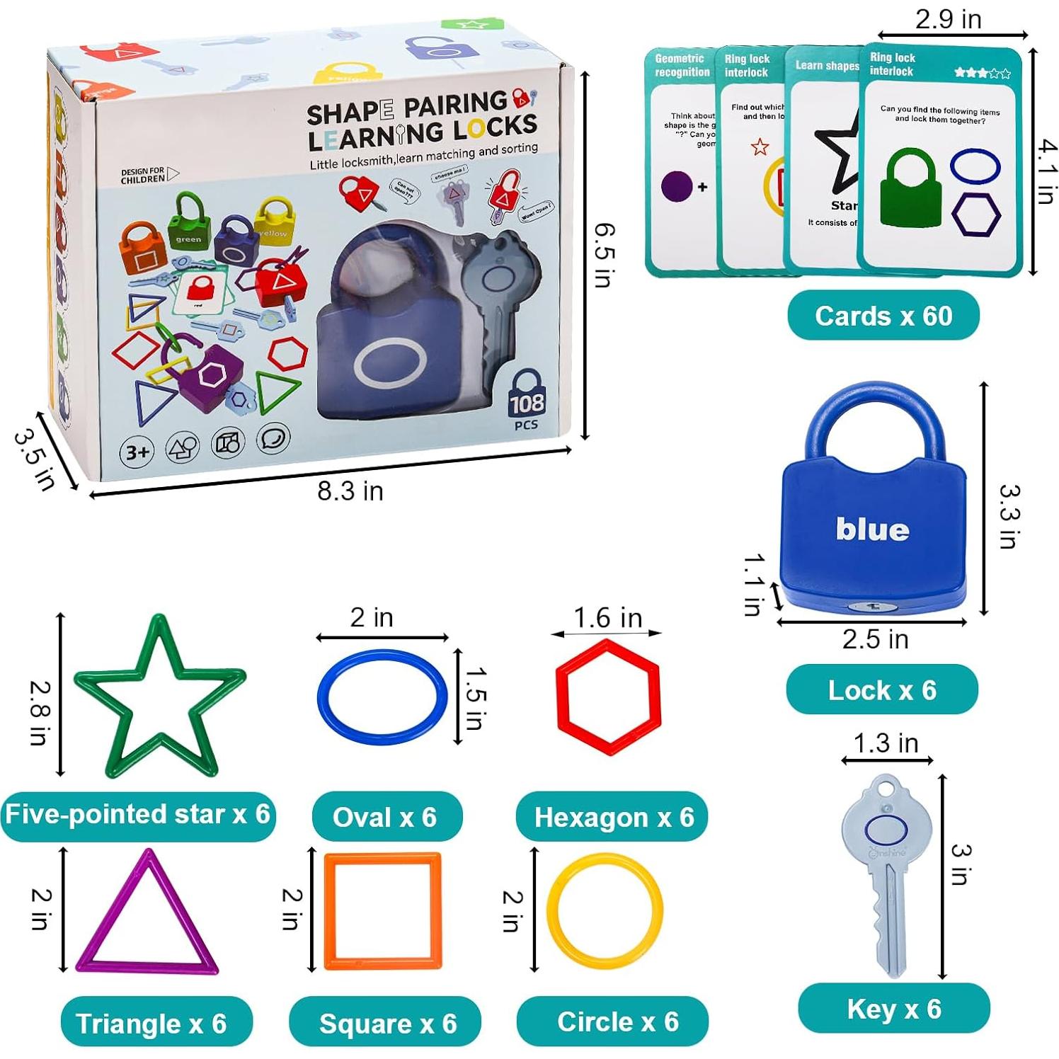 Juego de Bloques de Clasificación Hacaroa - Juguete Educativo Montessori