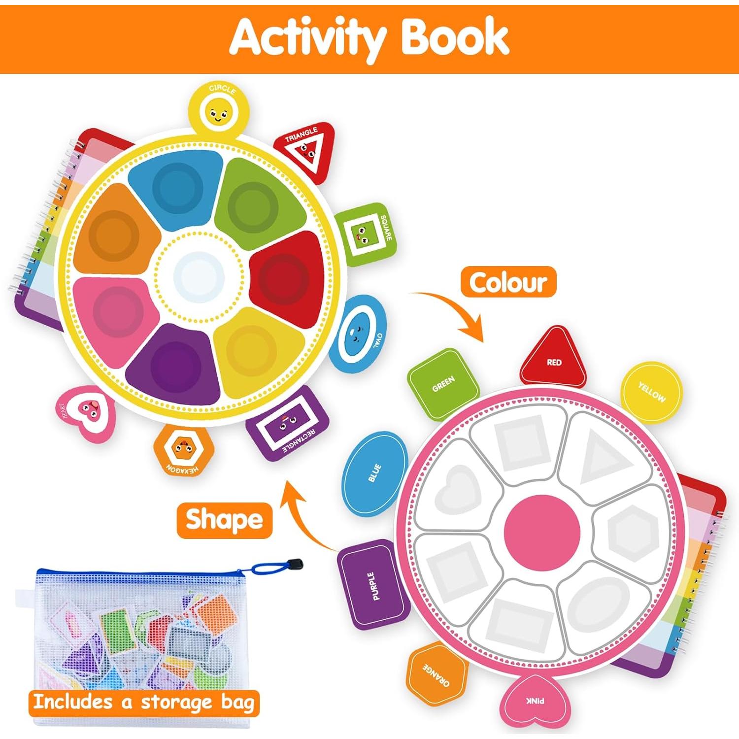 Juguetes Montessori ABCxGOOD Doble Cara 56 Actividades 1-3 Años