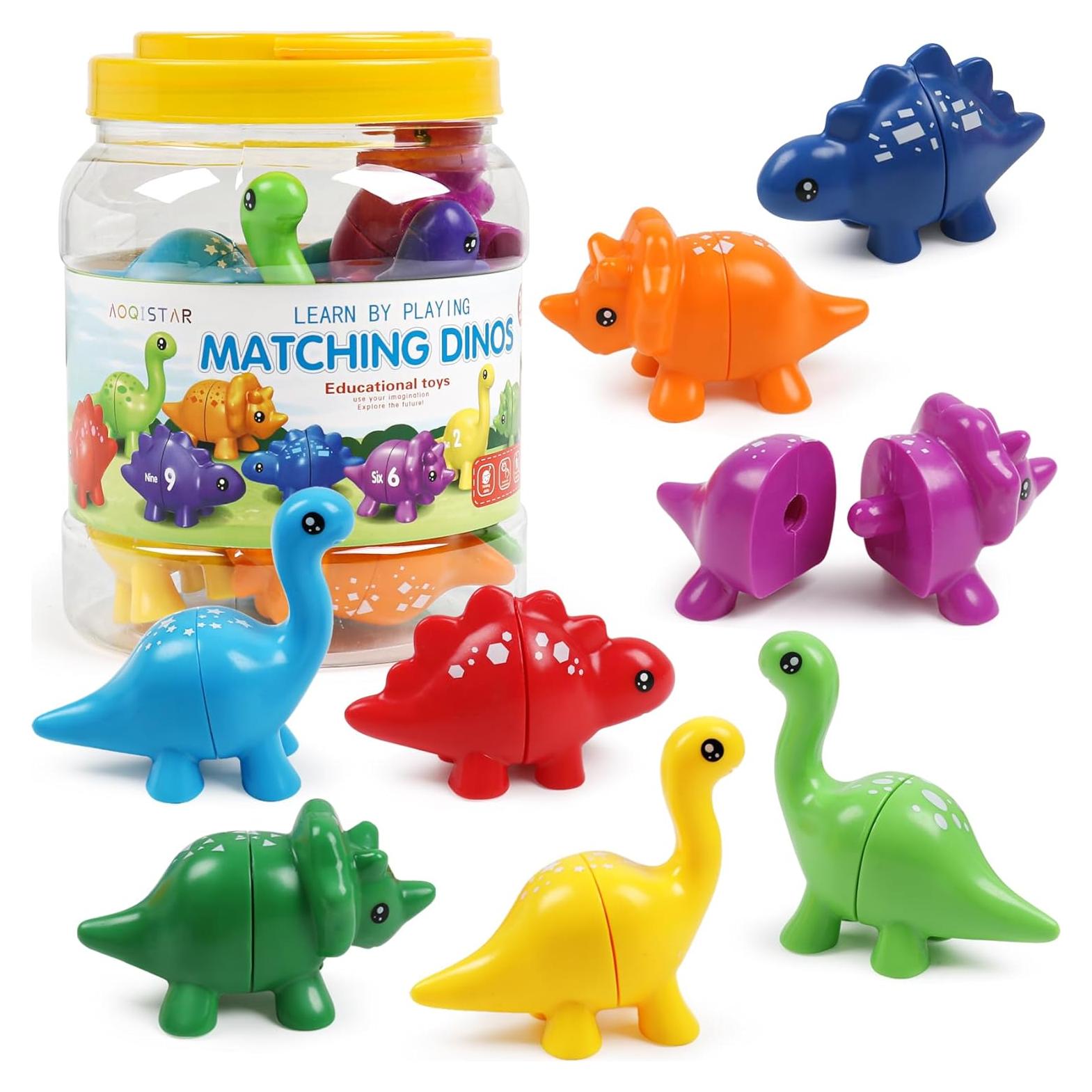 Juguete Montessori Dinosaurios de Emparejamiento GKD 9 Piezas