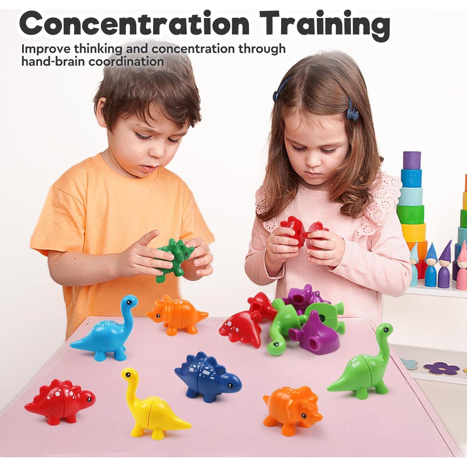 Juguete Montessori Dinosaurios de Emparejamiento GKD 9 Piezas