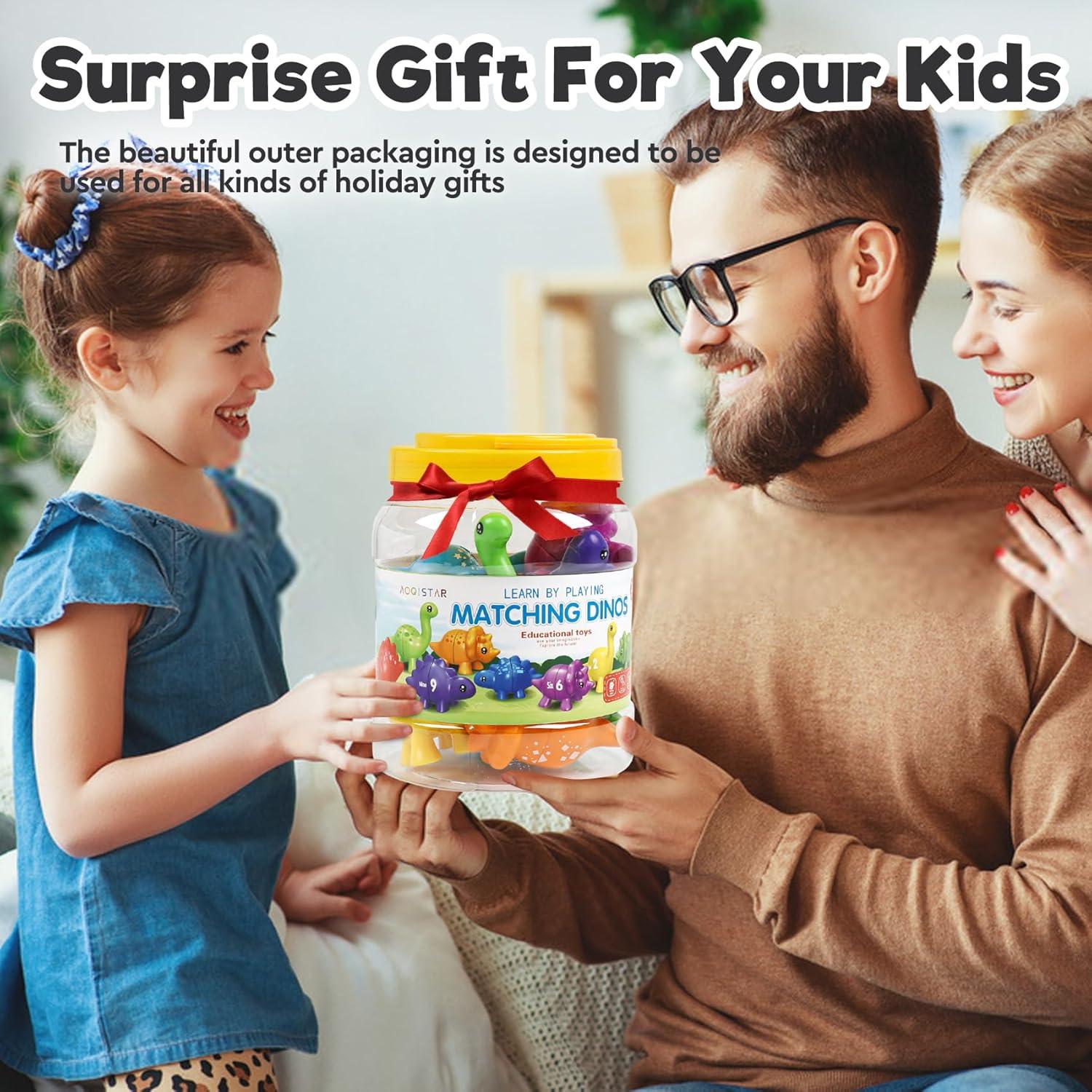 Juguete Montessori Dinosaurios de Emparejamiento GKD 9 Piezas