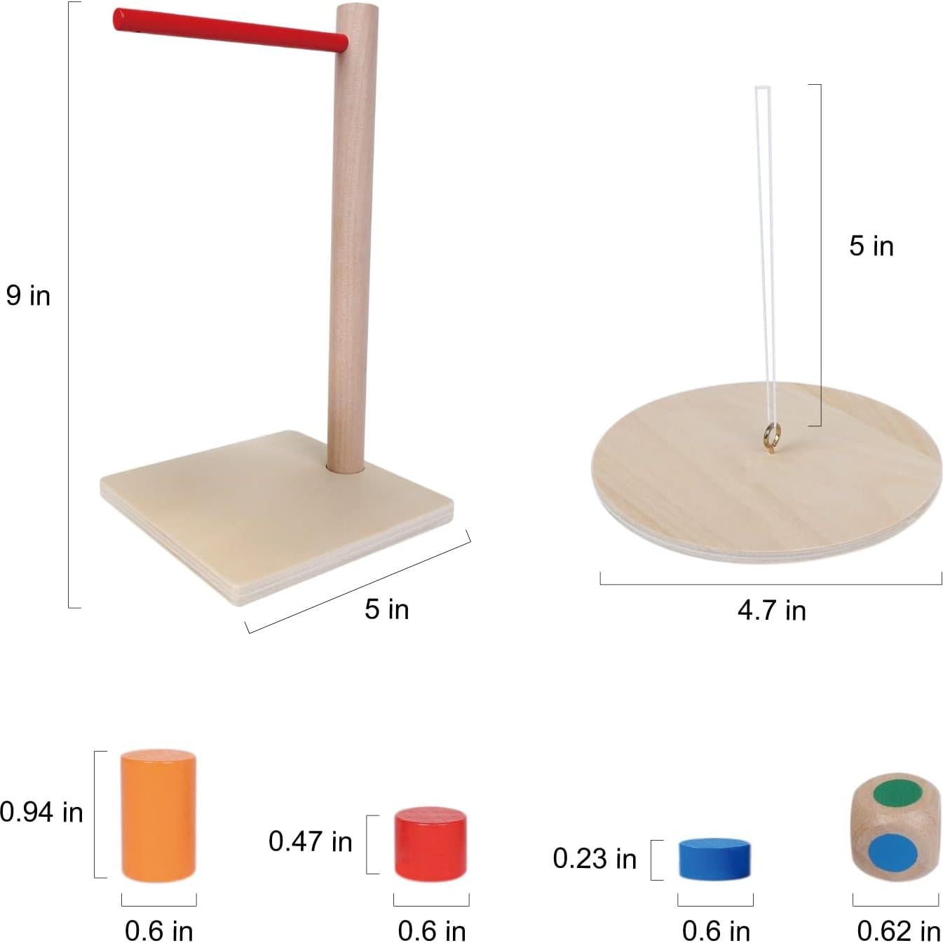 Juego de Péndulo de Equilibrio GOTHINK 42 Piezas de Madera