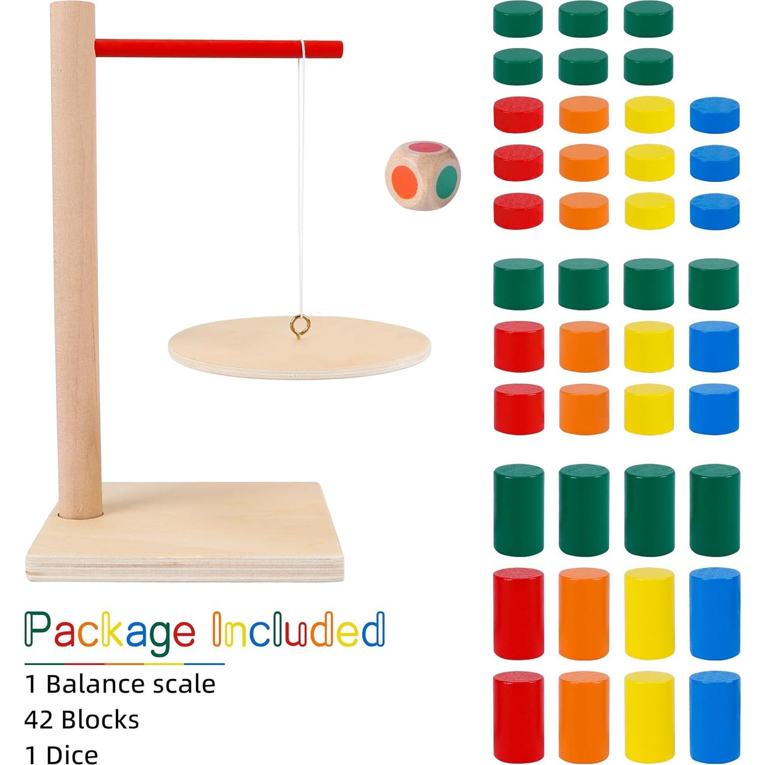 Juego de Péndulo de Equilibrio GOTHINK 42 Piezas de Madera