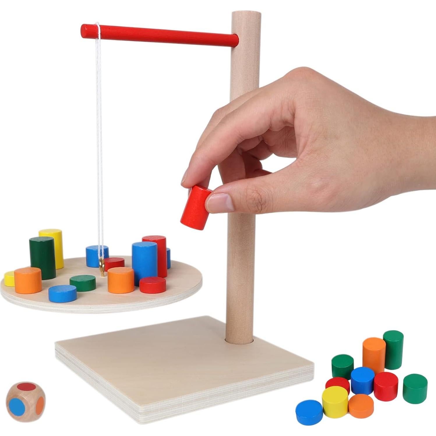 Juego de Péndulo de Equilibrio GOTHINK 42 Piezas de Madera