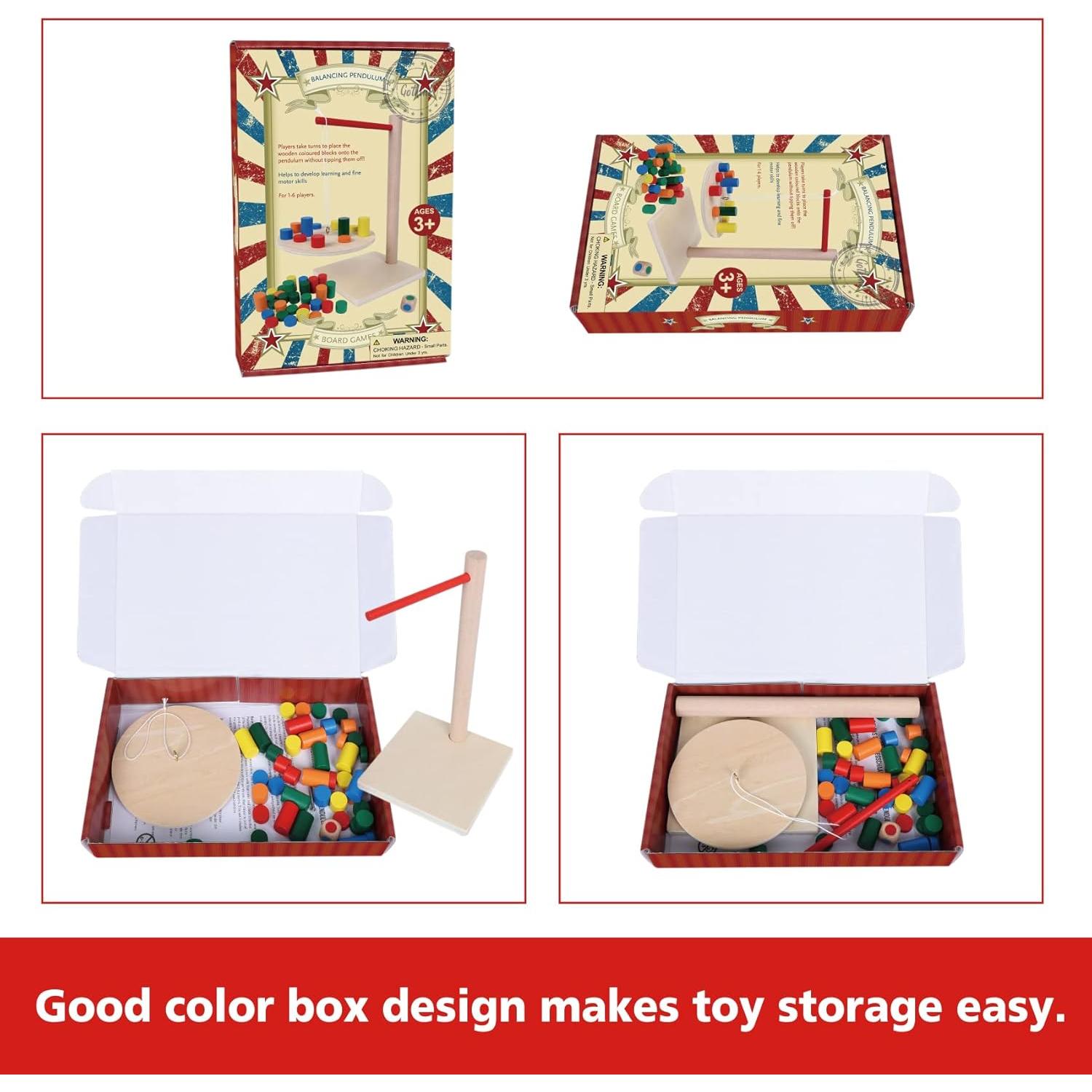 Juego de Péndulo de Equilibrio GOTHINK 42 Piezas de Madera