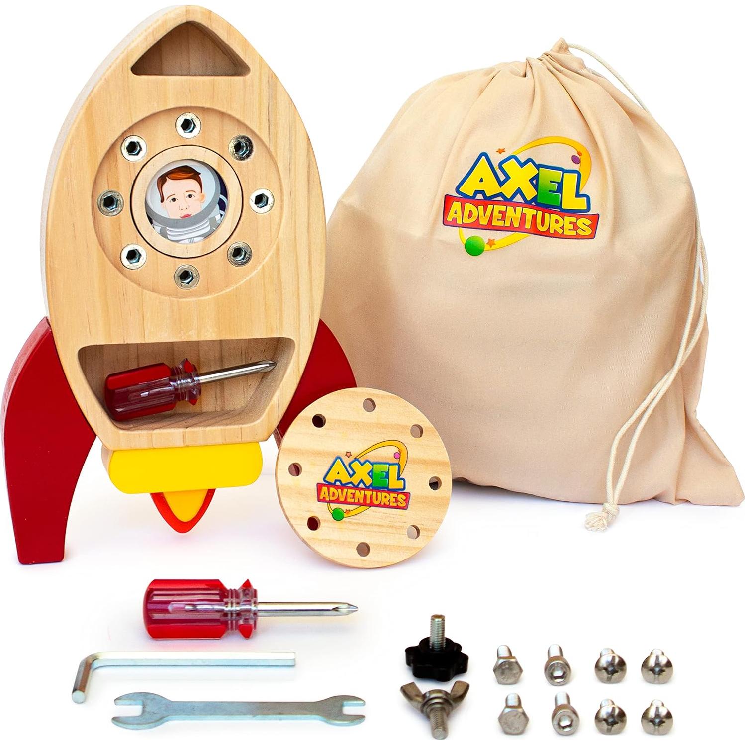 Juego de Destornillador Montessori Axel Adventures - 15 Piezas
