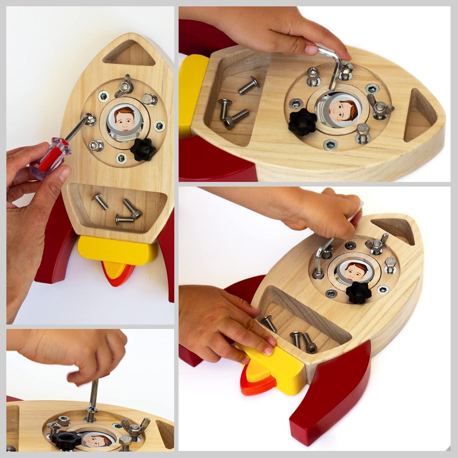 Juego de Destornillador Montessori Axel Adventures - 15 Piezas