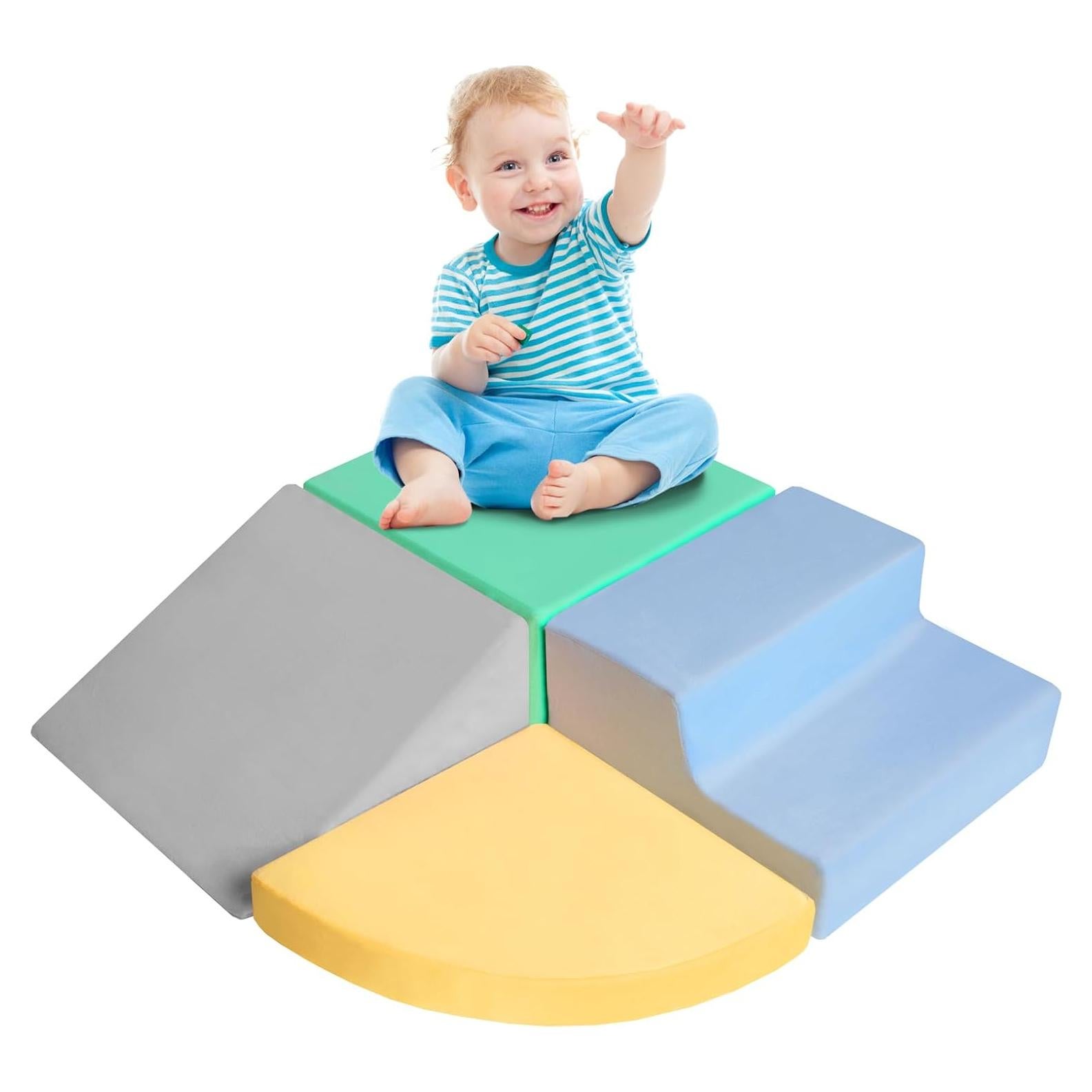 Bloques de Escalada de Espuma HHH HIKECUCAN - 4 Piezas para Niños 1-4 Años