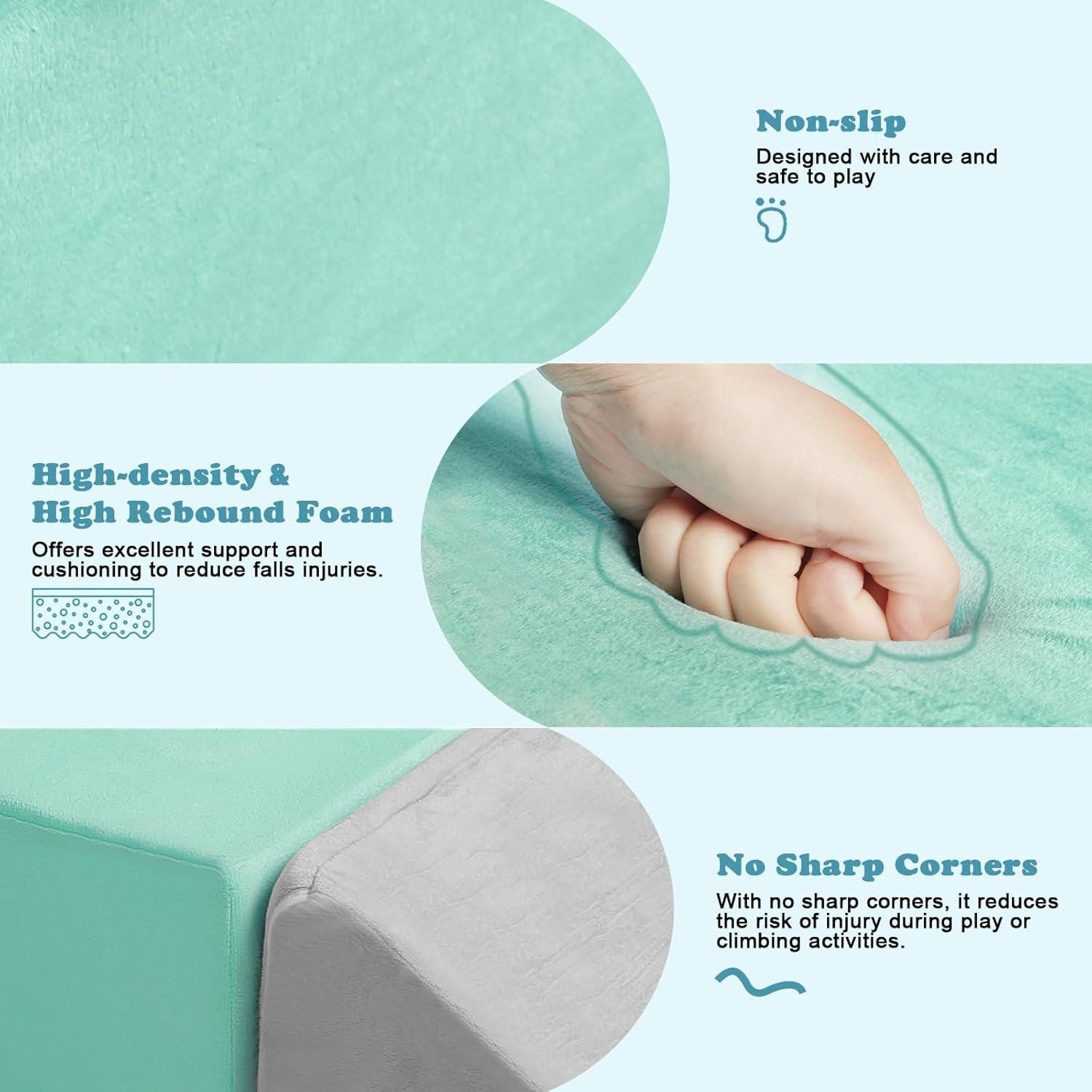 Bloques de Escalada de Espuma HHH HIKECUCAN - 4 Piezas para Niños 1-4 Años