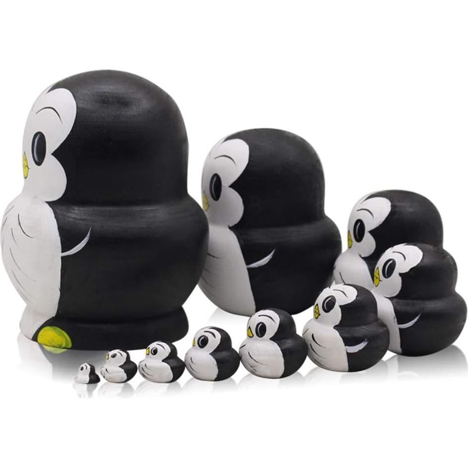 Juguetes de Anidación Animal Moonmo 10pcs Muñecas Matryoshka