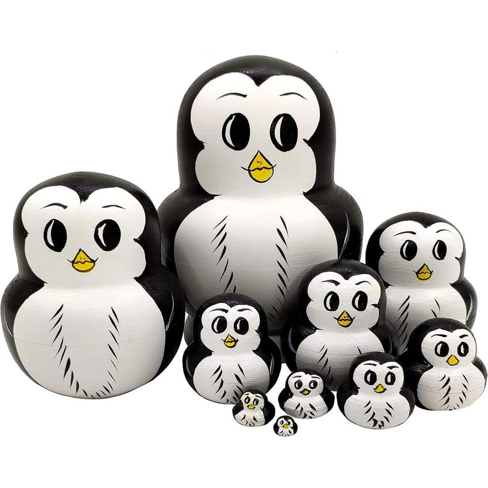 Juguetes de Anidación Animal Moonmo 10pcs Muñecas Matryoshka