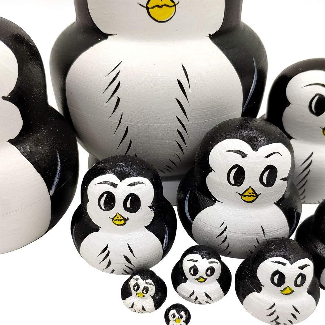 Juguetes de Anidación Animal Moonmo 10pcs Muñecas Matryoshka