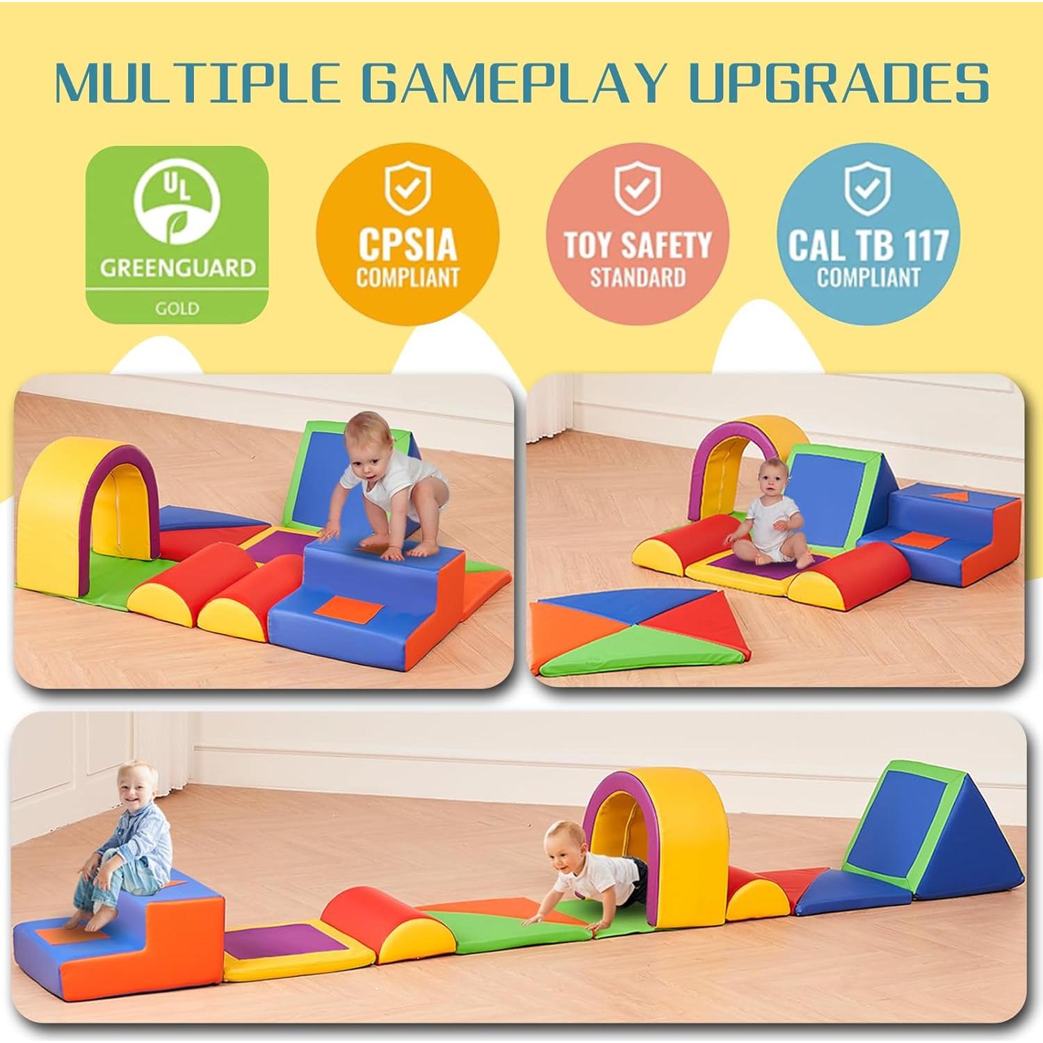 Juguetes de Escalada Wanan para Niños Pequeños - 11 Piezas