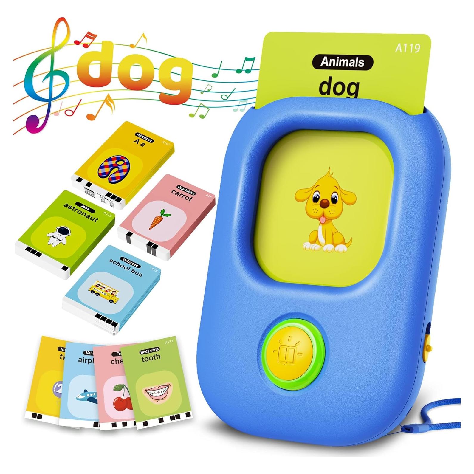 KOKODI Tarjetas Flash Hablantes para Niños 448 Palabras Azul