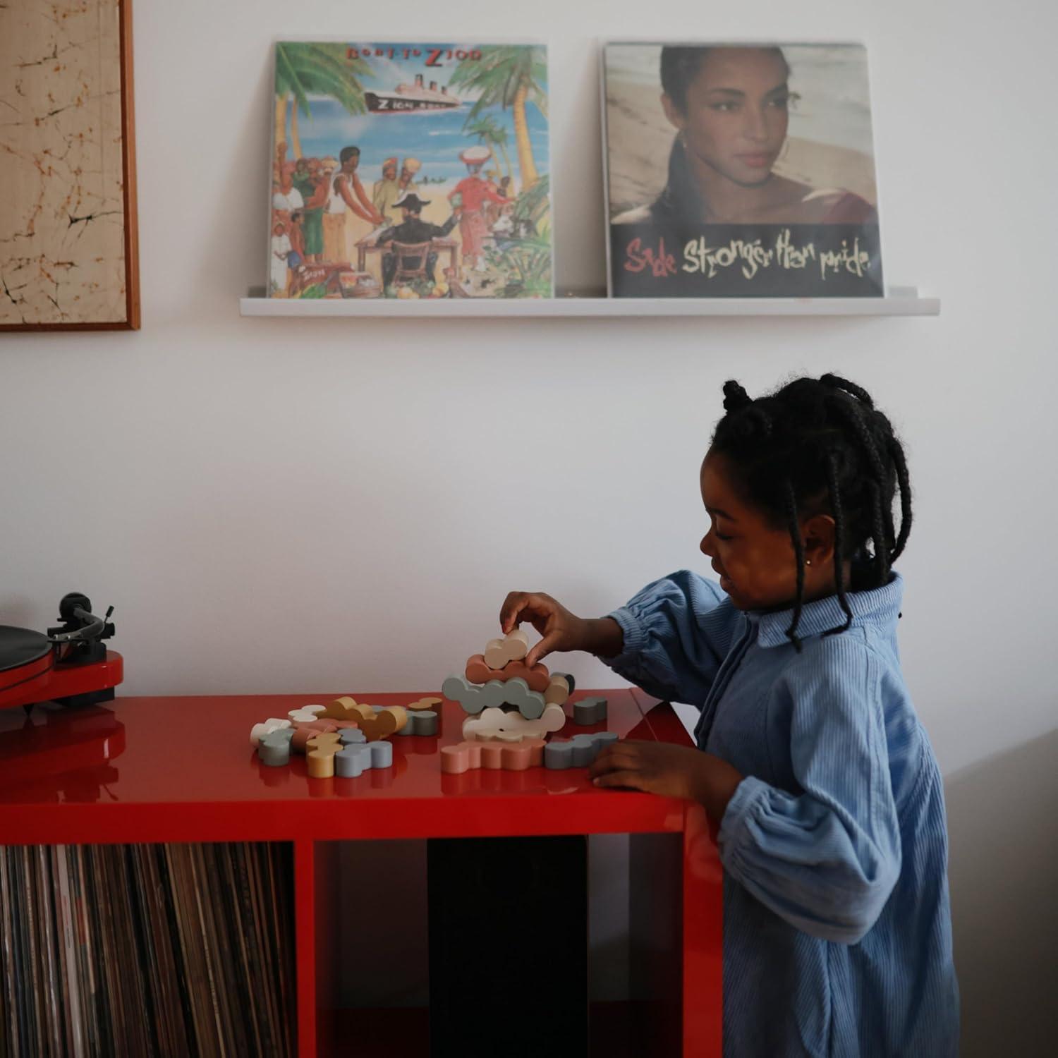 Bloques de Equilibrio de Madera Mushie - 24 Piezas Montessori