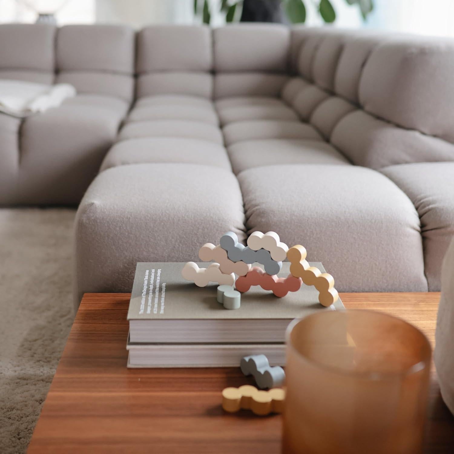 Bloques de Equilibrio de Madera Mushie - 24 Piezas Montessori