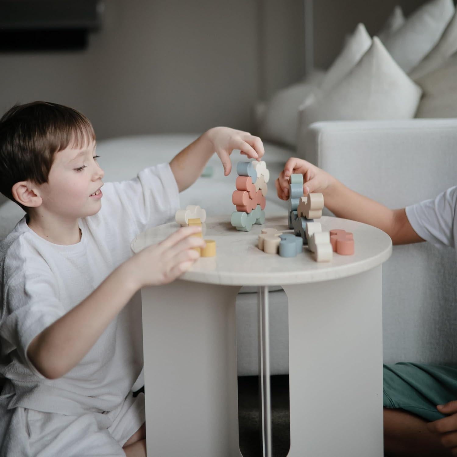 Bloques de Equilibrio de Madera Mushie - 24 Piezas Montessori