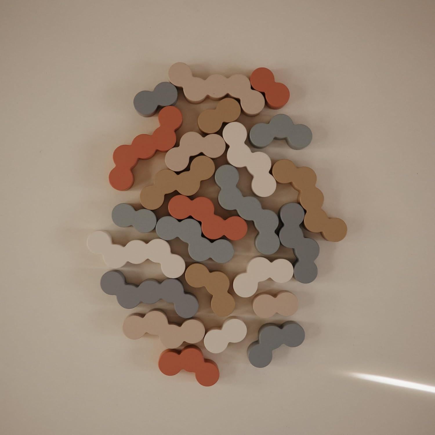 Bloques de Equilibrio de Madera Mushie - 24 Piezas Montessori