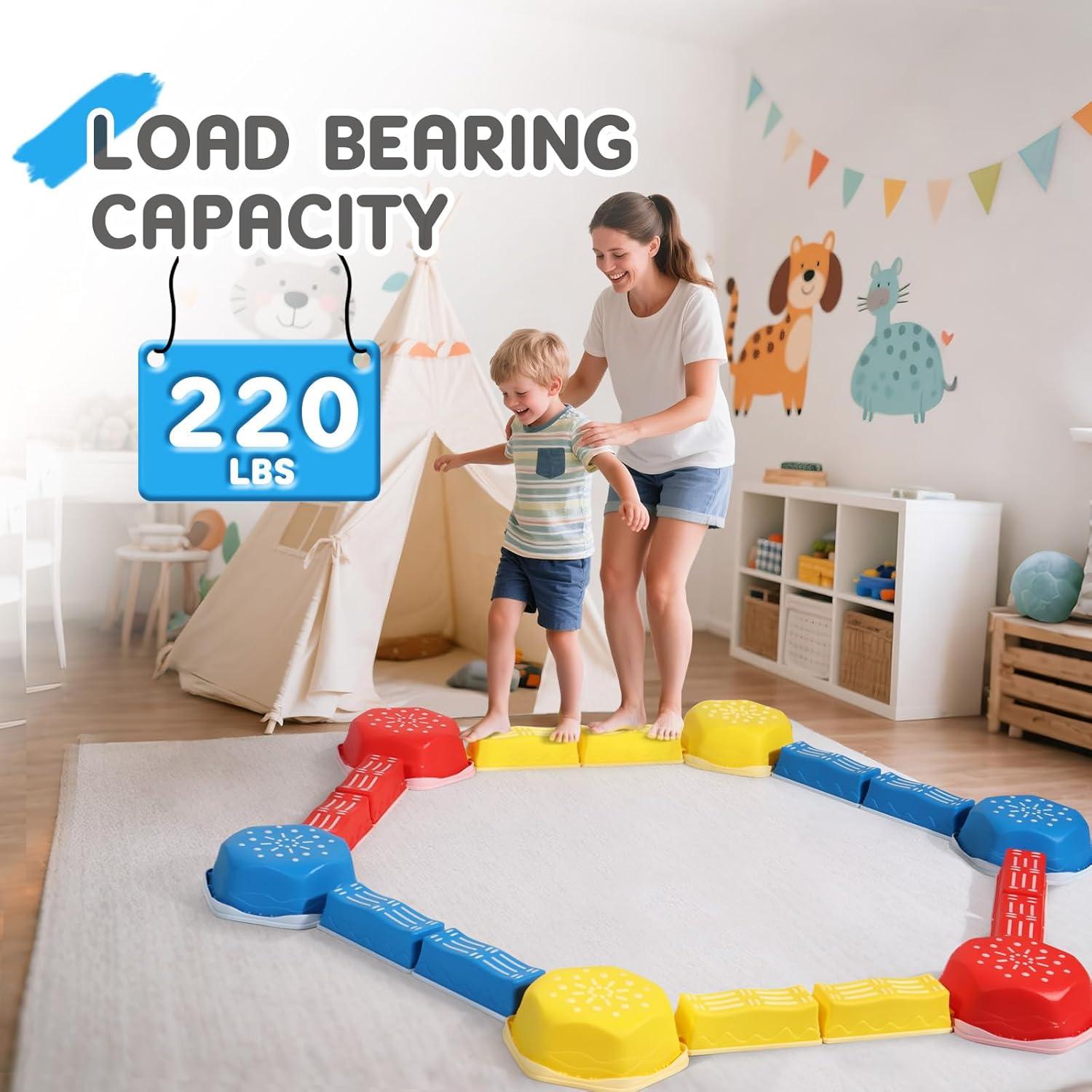 18 Piezas Piedras de Equilibrio HappyField para Niños 3 Años