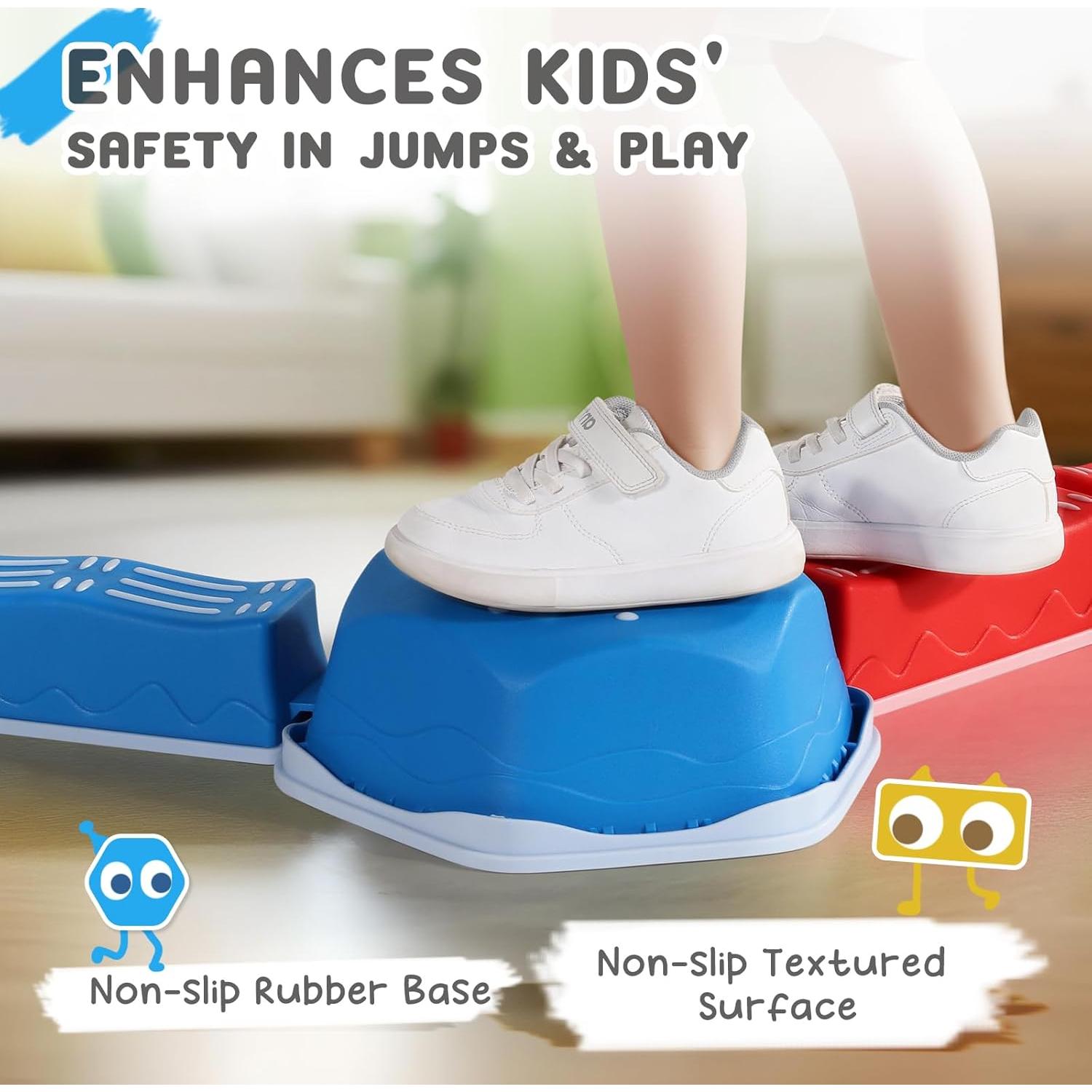 18 Piezas Piedras de Equilibrio HappyField para Niños 3 Años