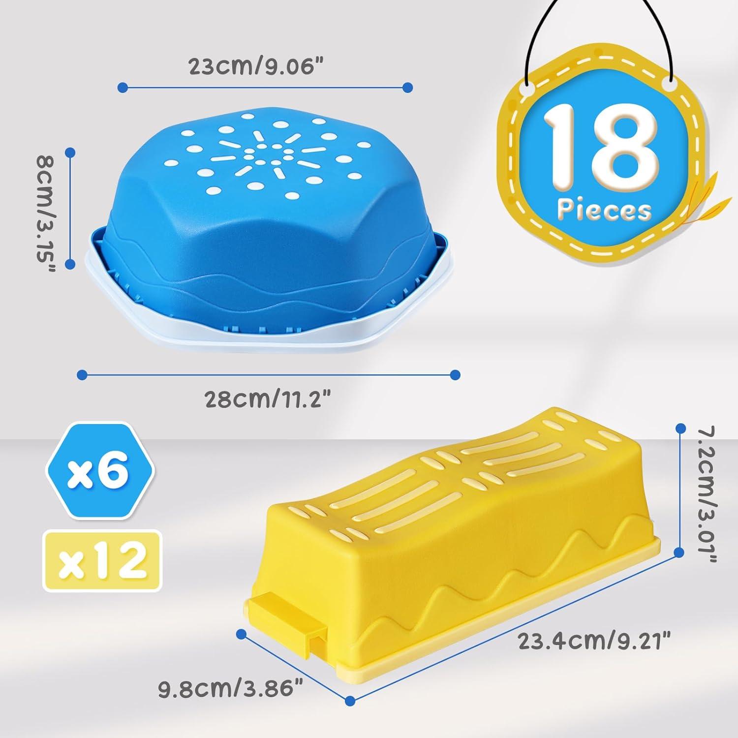 18 Piezas Piedras de Equilibrio HappyField para Niños 3 Años