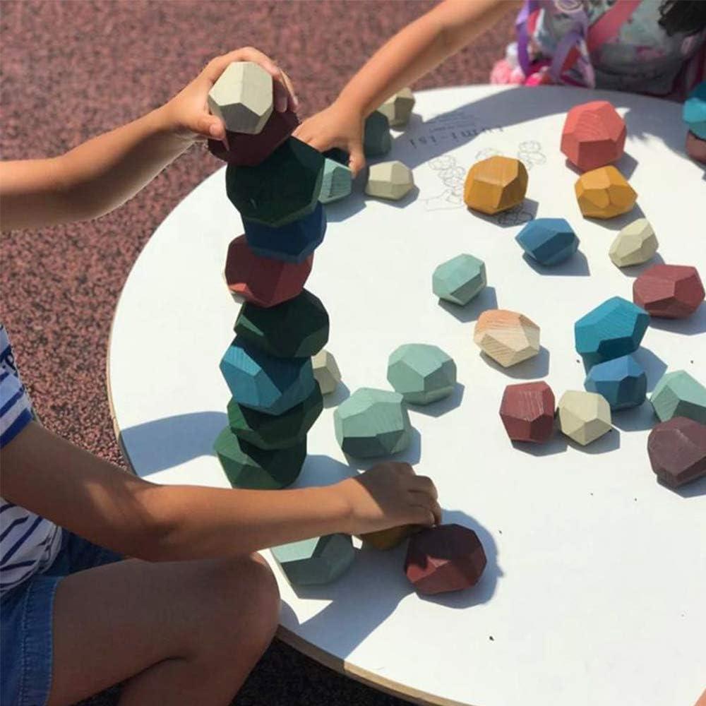 Bloques de Equilibrio de Madera RubRab 16 Piezas Juguete Educativo